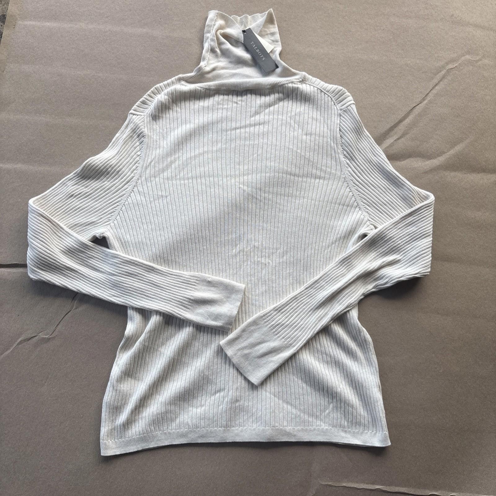 Other The Talbots Long Sleeve Turtleneck SIZE XL Solid White NWT Size XL / US 12-14 / IT 48-50 - 7 Thumbnail