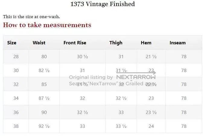 Full Count & Co. FULLCOUNT Classic Blue Denim Jeans. Size US 36 / EU 52 - 8 Thumbnail