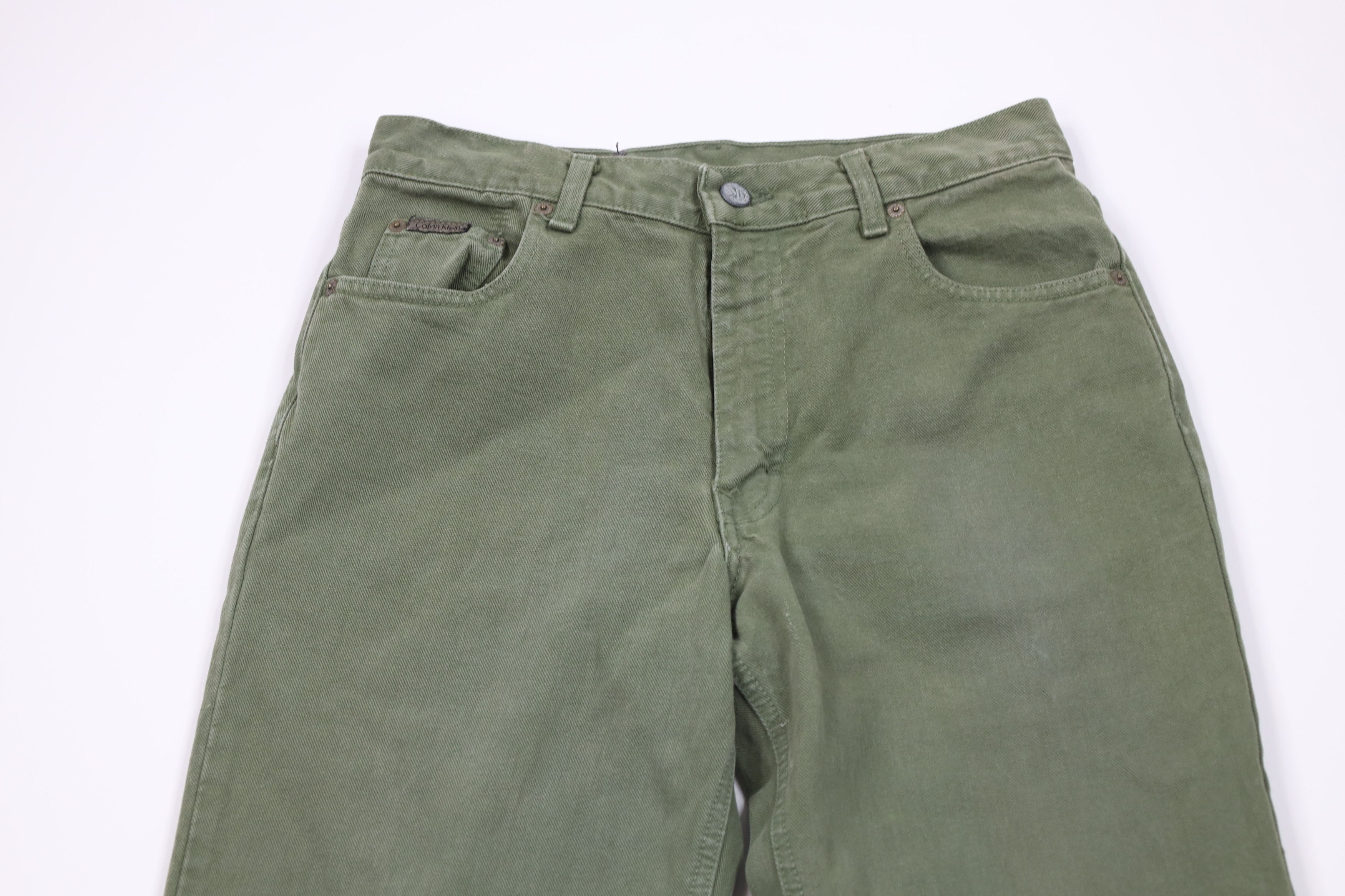 Calvin Klein Vintage 90s Calvin Klein Fit Tapered Leg Jeans Green USA Size US 30 / EU 46 - 2 Thumbnail