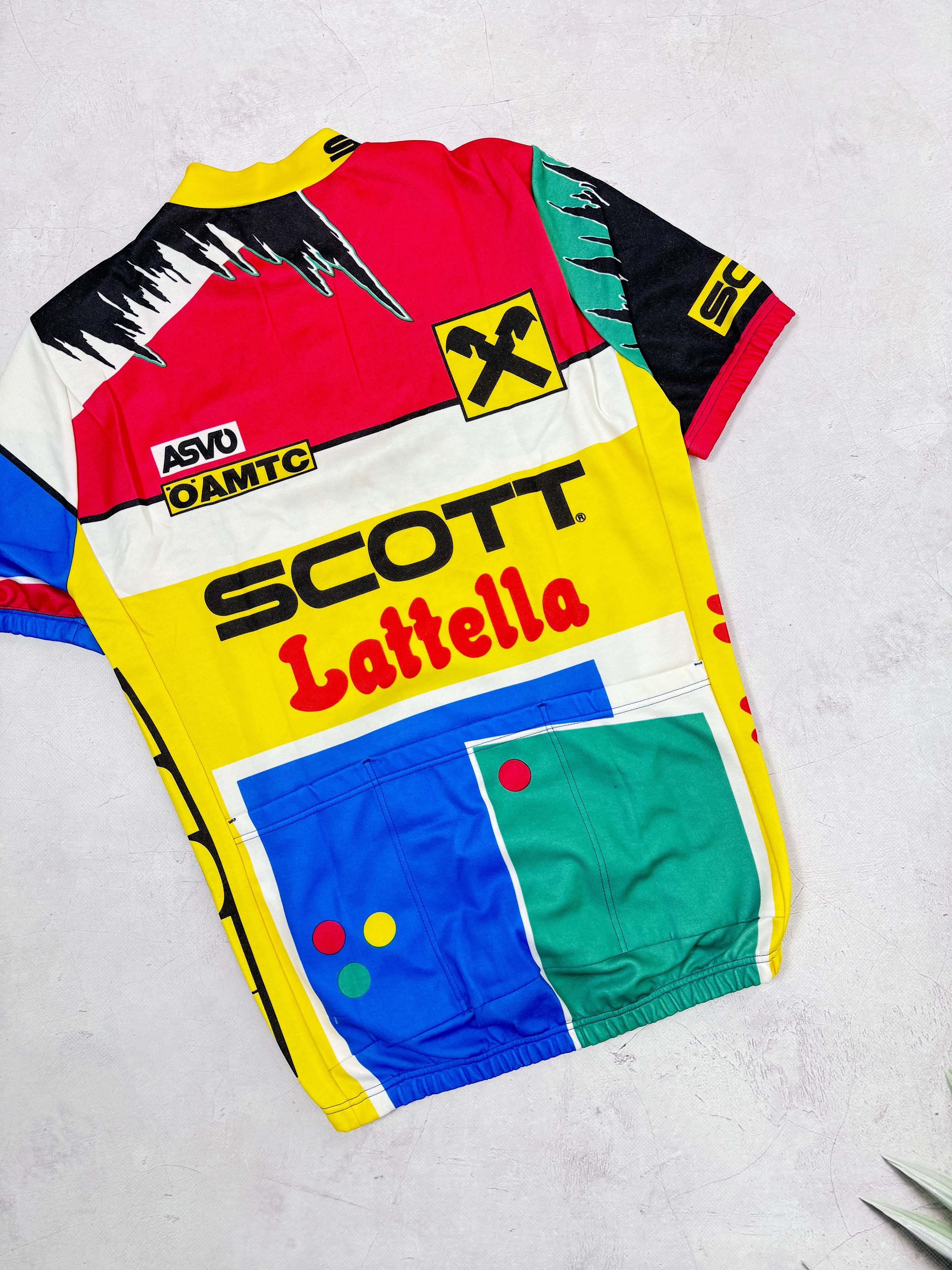Vintage Vintage Scott Lattella Cycling Jersey ASVO Size US M / EU 48-50 / 2 - 8 Thumbnail