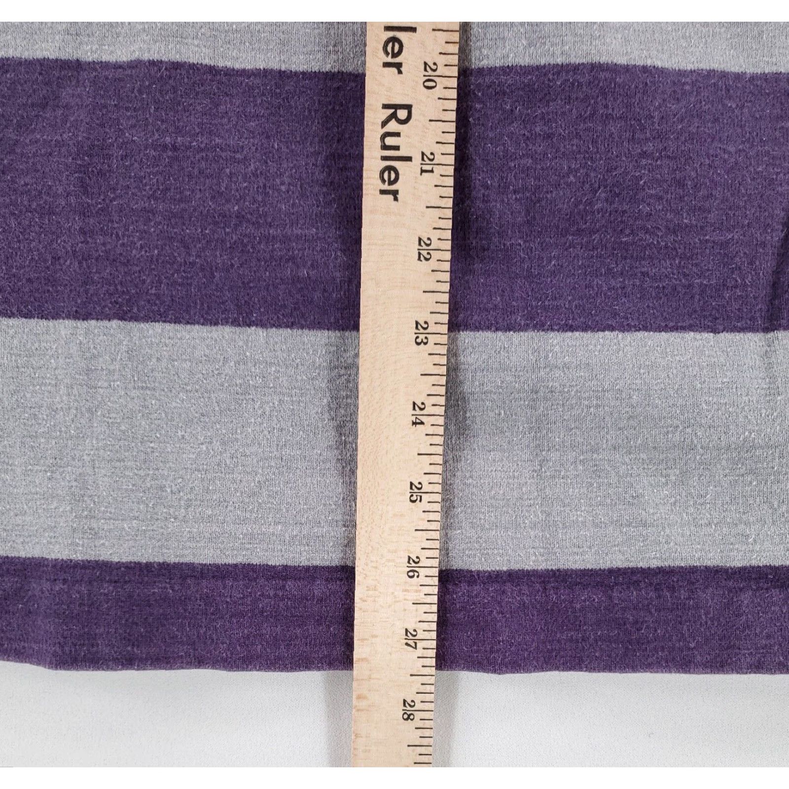 Lands' End Lands' End VTG Rugby Jersey Purple Gray Long Sleeve Polo Shirt Mens M Size US M / EU 48-50 / 2 - 6 Thumbnail