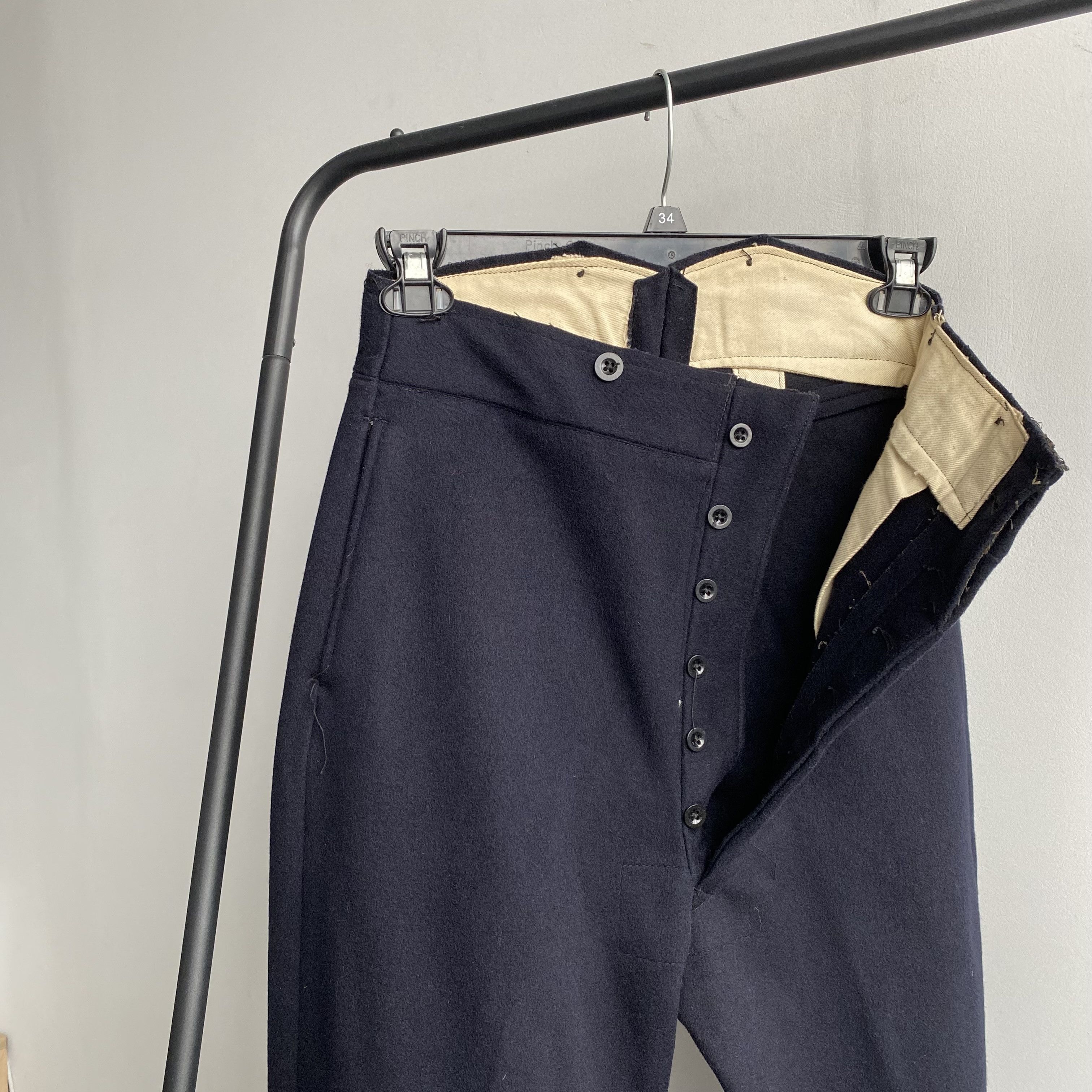 Vintage Vintage 1940s WW2 British Army Battledress Serge Wool Pants Size US 36 / EU 52 - 1 Thumbnail
