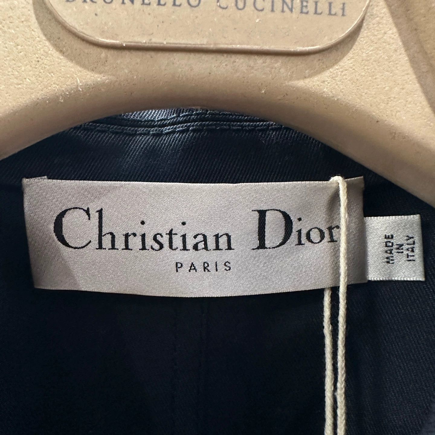 Christian Louboutin Dior may694 Logo 2 Pocket Belted Trench 40 Cotton Size M / US 6-8 / IT 42-44 - 3 Thumbnail