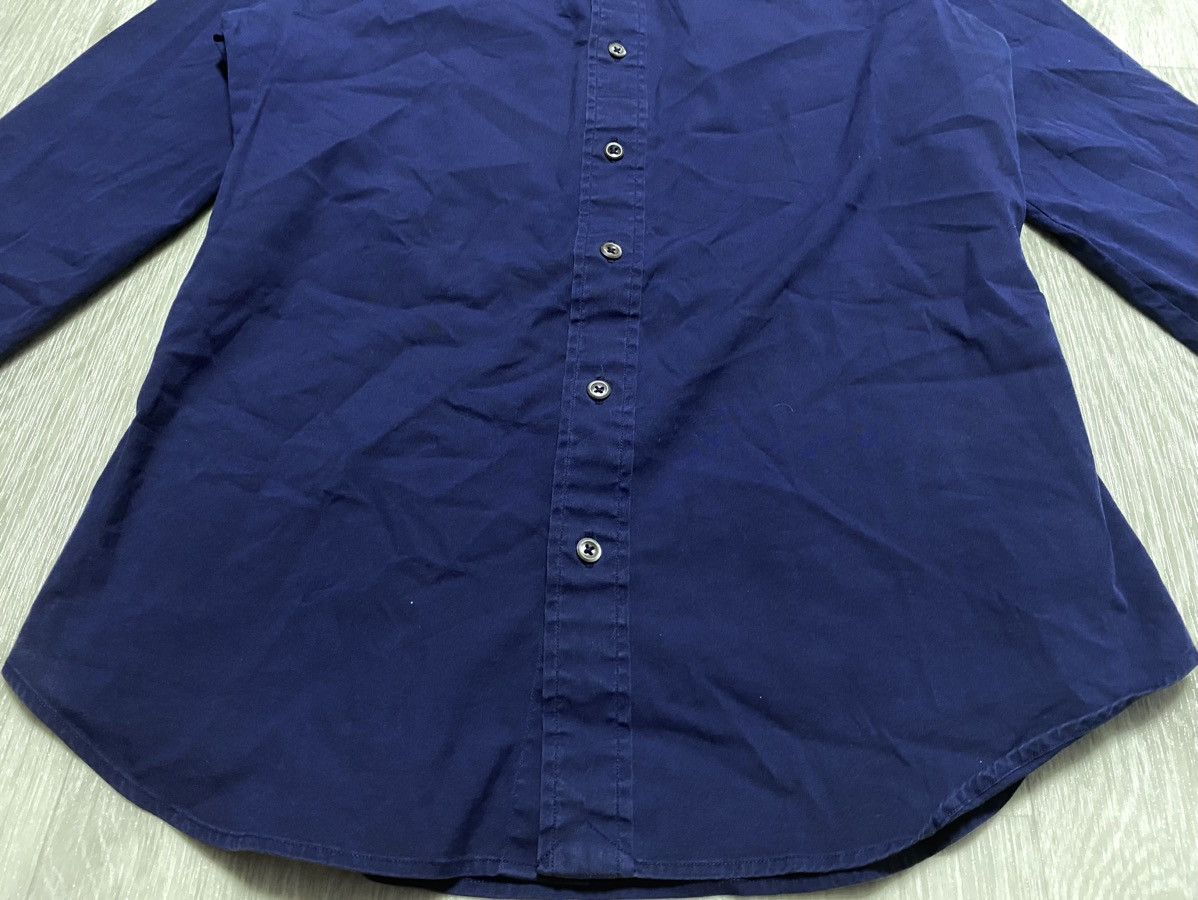 Ralph Lauren Black Label Ralph Lauren Black Label Navy Stretchy Luxury Blouse Shirt Size XS / US 0-2 / IT 36-38 - 13 Thumbnail