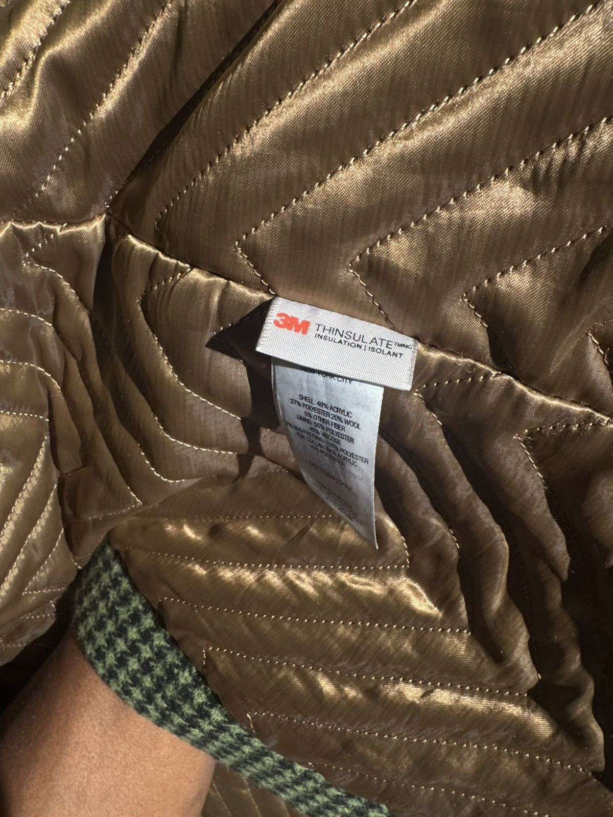 Supreme Supreme Fur Collar Car Coat Green Houndstooth Size US XL / EU 56 / 4 - 9 Thumbnail