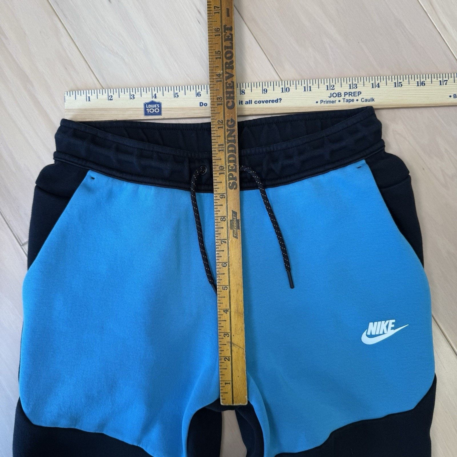 Nike Nike Tech Fleece Joggers Small Black Blue Sweatpants Size US 27 - 7 Thumbnail