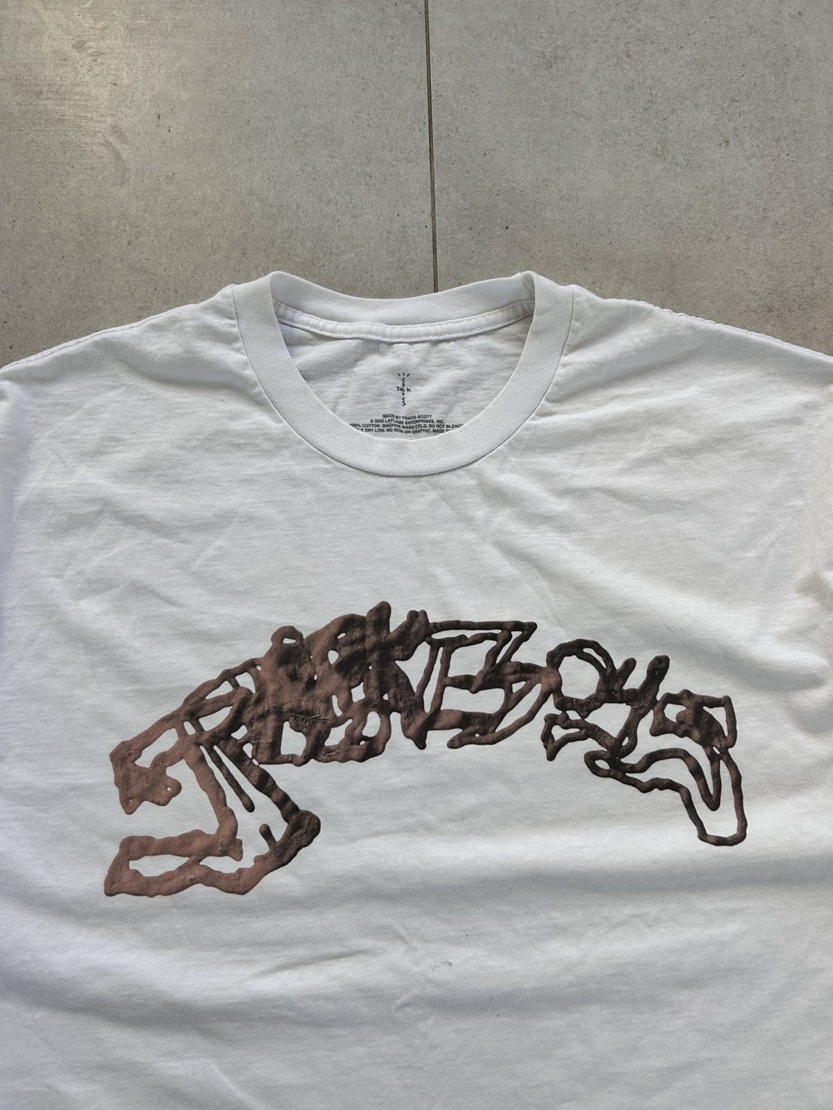 Travis Scott Jackboys 2 C2 White Tee