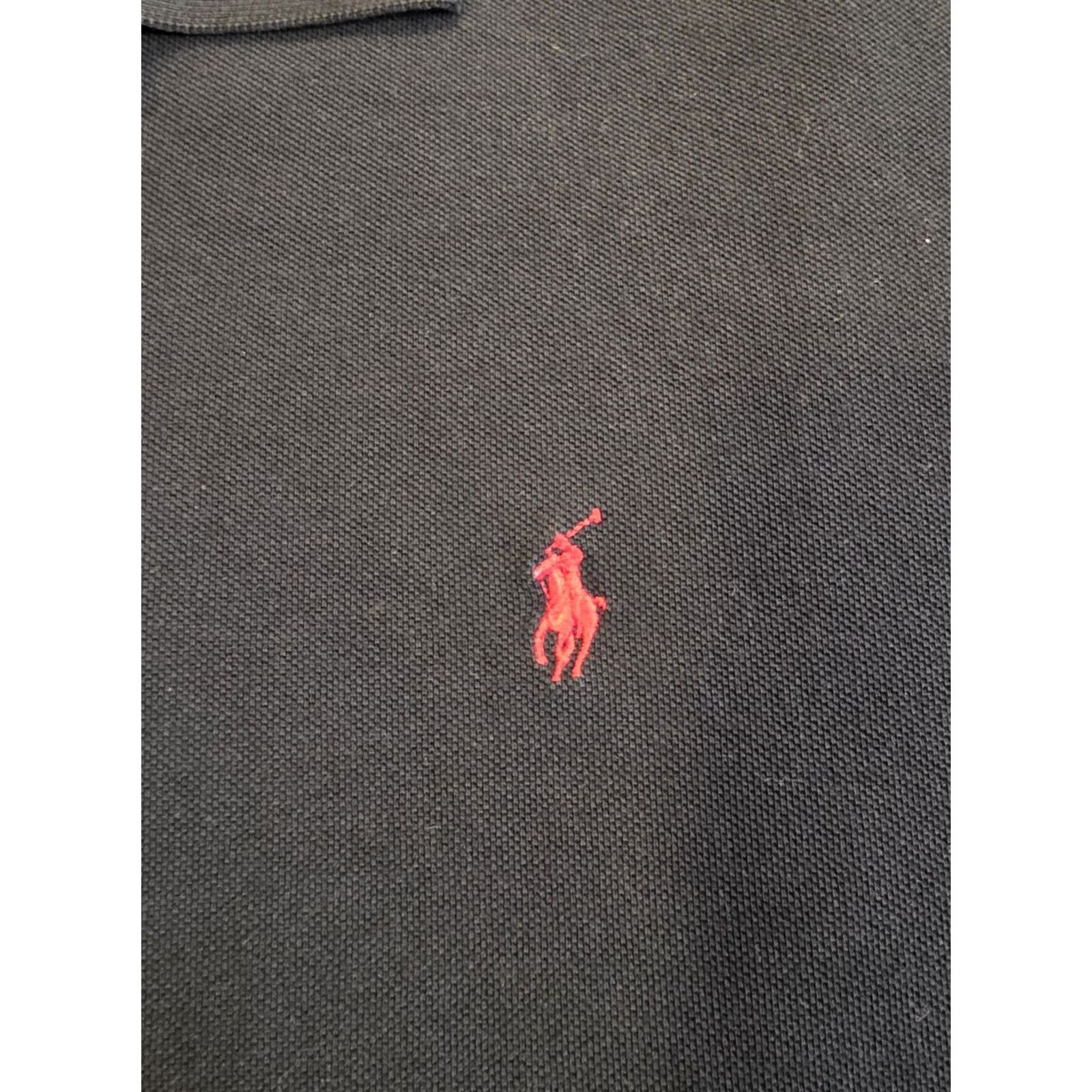 Polo Ralph Lauren VINTAGE Polo Ralph Lauren Black Polo Long Sleeve Size 5XB Big & Tall Mens Polo Shirt Black 5XB Polo Ralph Lauren Logo Pony Classic Preppy Vintage Men Size US XXL / EU 58 / 5 - 4 Thumbnail