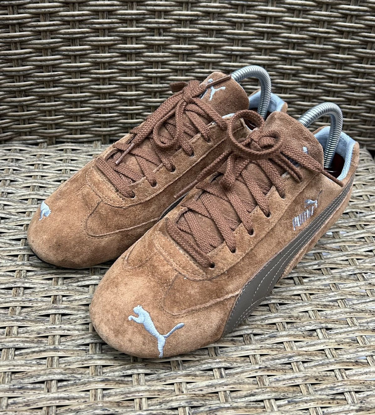 Puma 2000s Puma Speedcat Brown Suede Leather Low-Top Sneakers Y2k Size US 6 / IT 36 - 3 Thumbnail