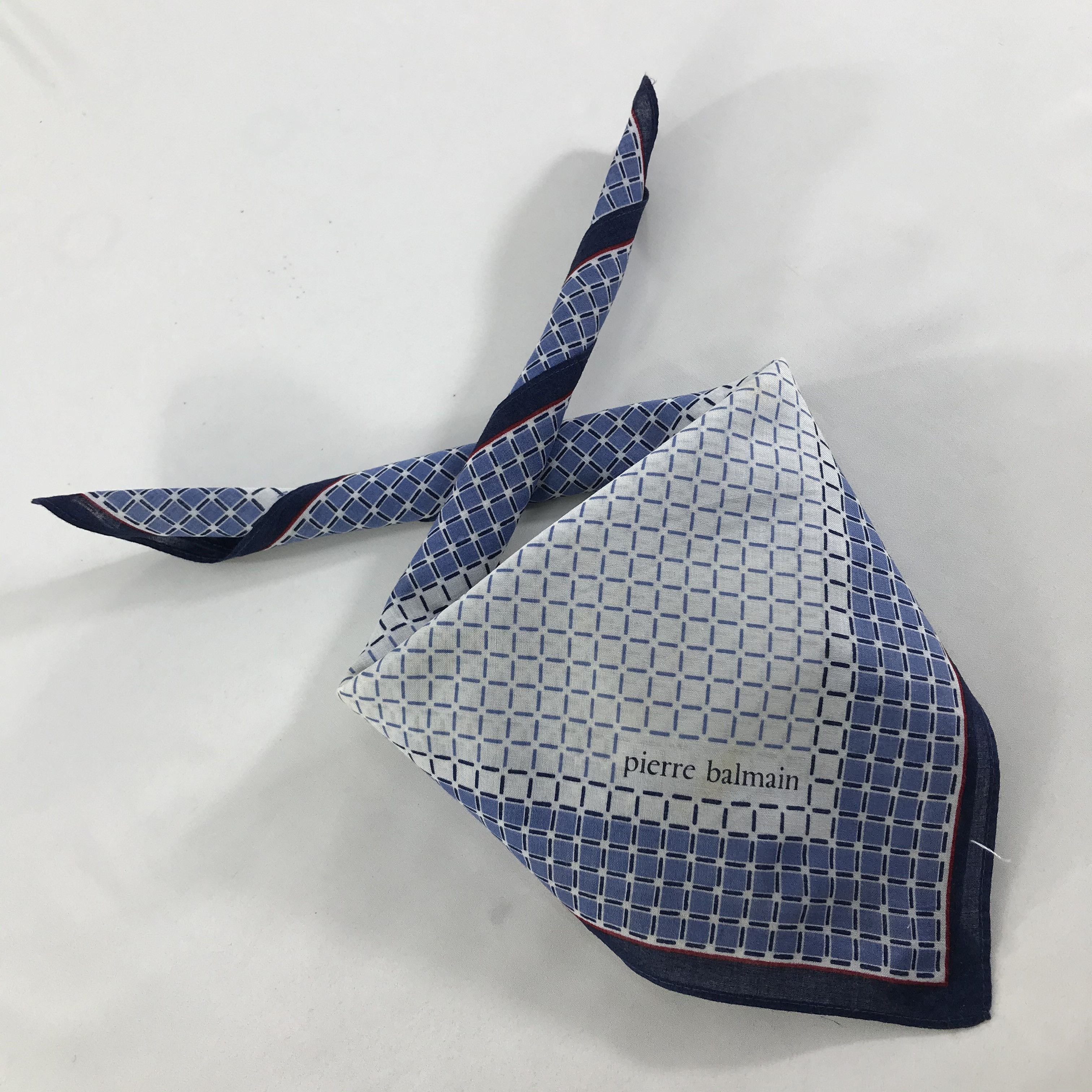 Pierre Balmain × Vintage Pierre Balmain Bandana / Handkerchief / Neckerchief - S1303 Size ONE SIZE - 4 Thumbnail