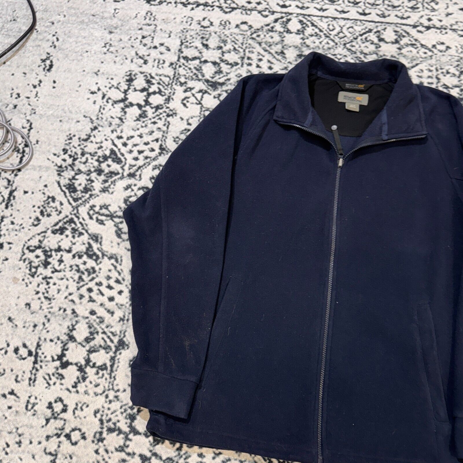 Vintage Vintage Regatta Navy Polyester Fleece Zip Size M Outdoor 90s Size US M / EU 48-50 / 2 - 4 Thumbnail
