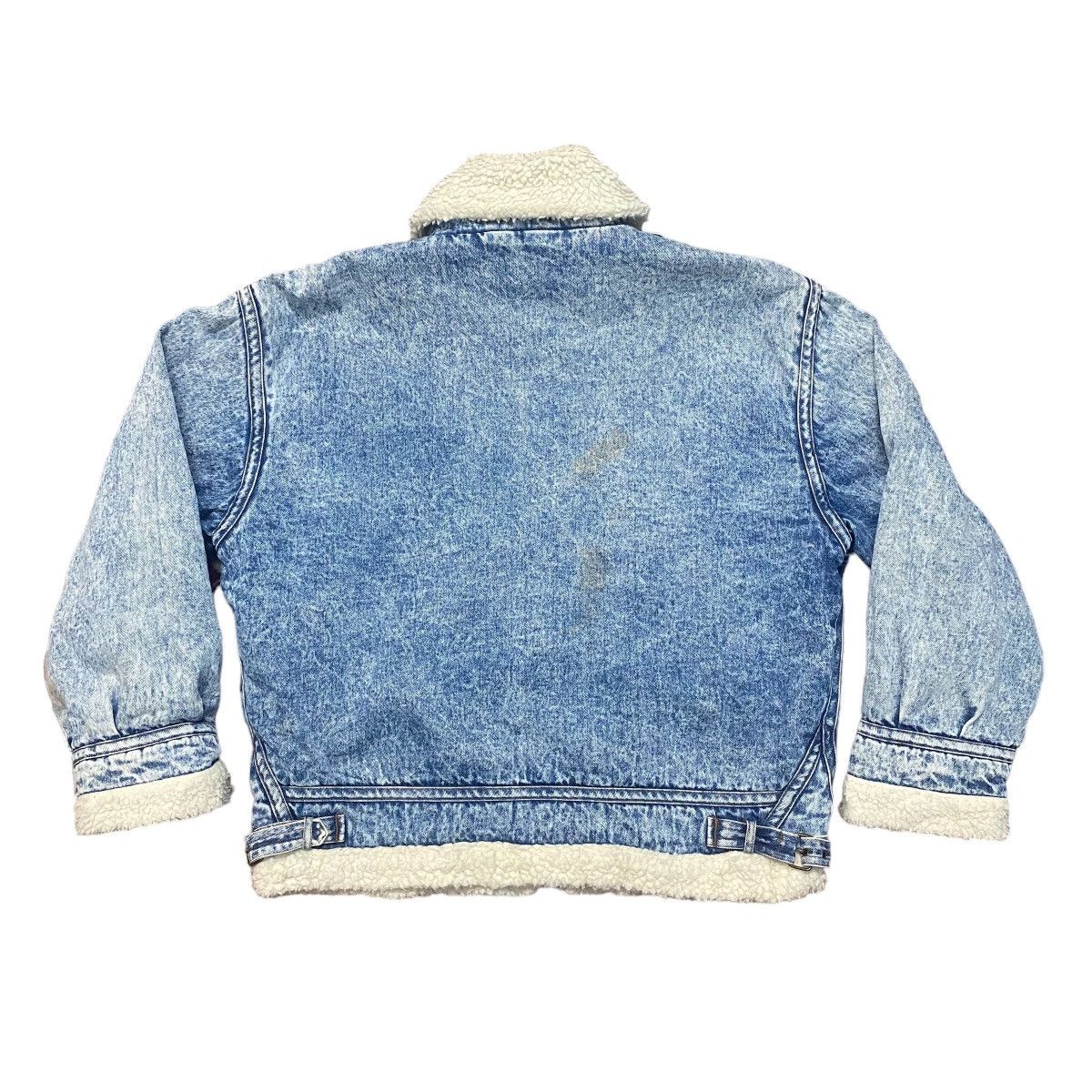 Japanese Brand Sherpa Denim Jacket Acid Wash Vintage Hacienda Winter Size US L / EU 52-54 / 3 - 8 Thumbnail