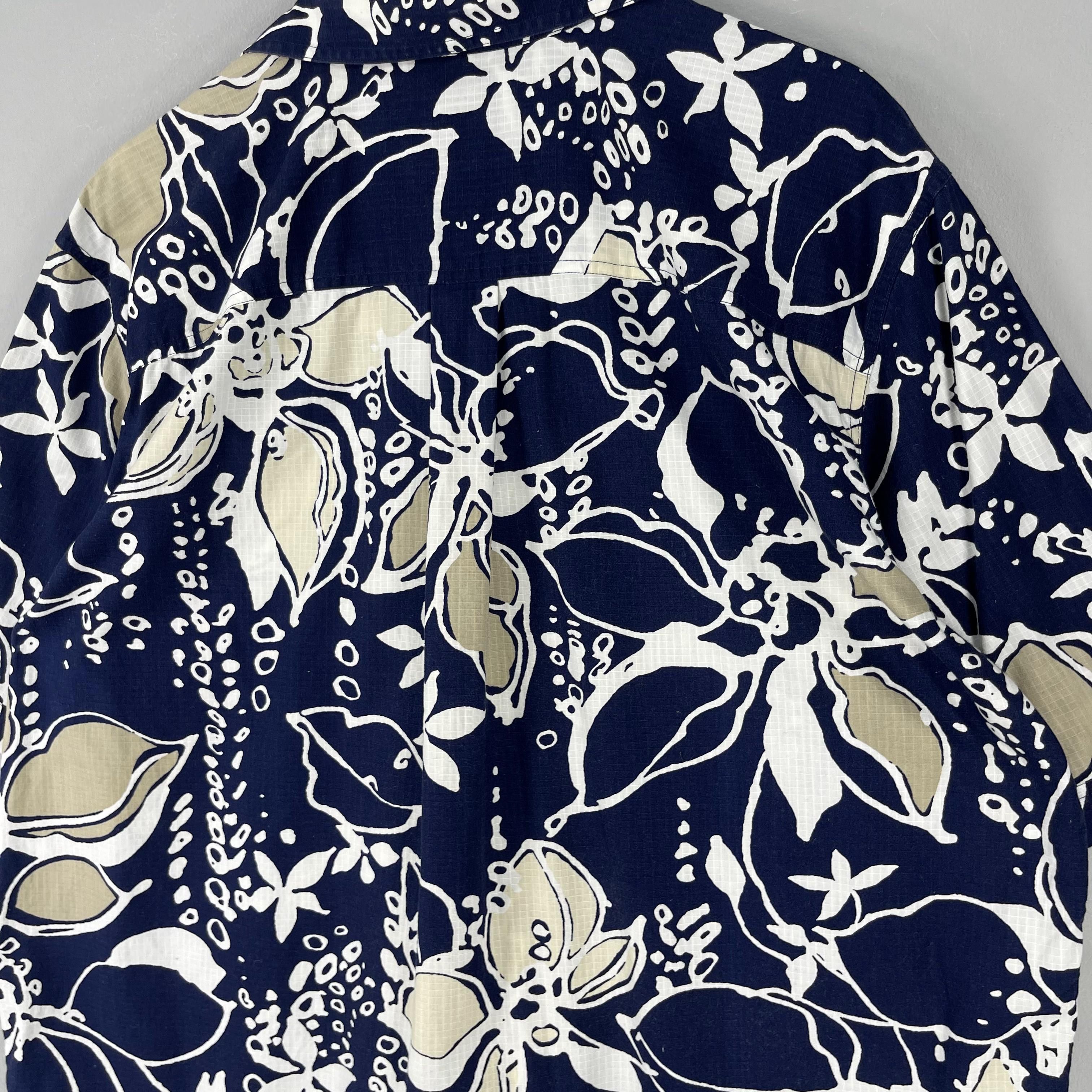 Eddie Bauer EDDIE BAUER Hawaiian Aloha Tropical Floral Motive Shirt Size US XL / EU 56 / 4 - 9 Thumbnail