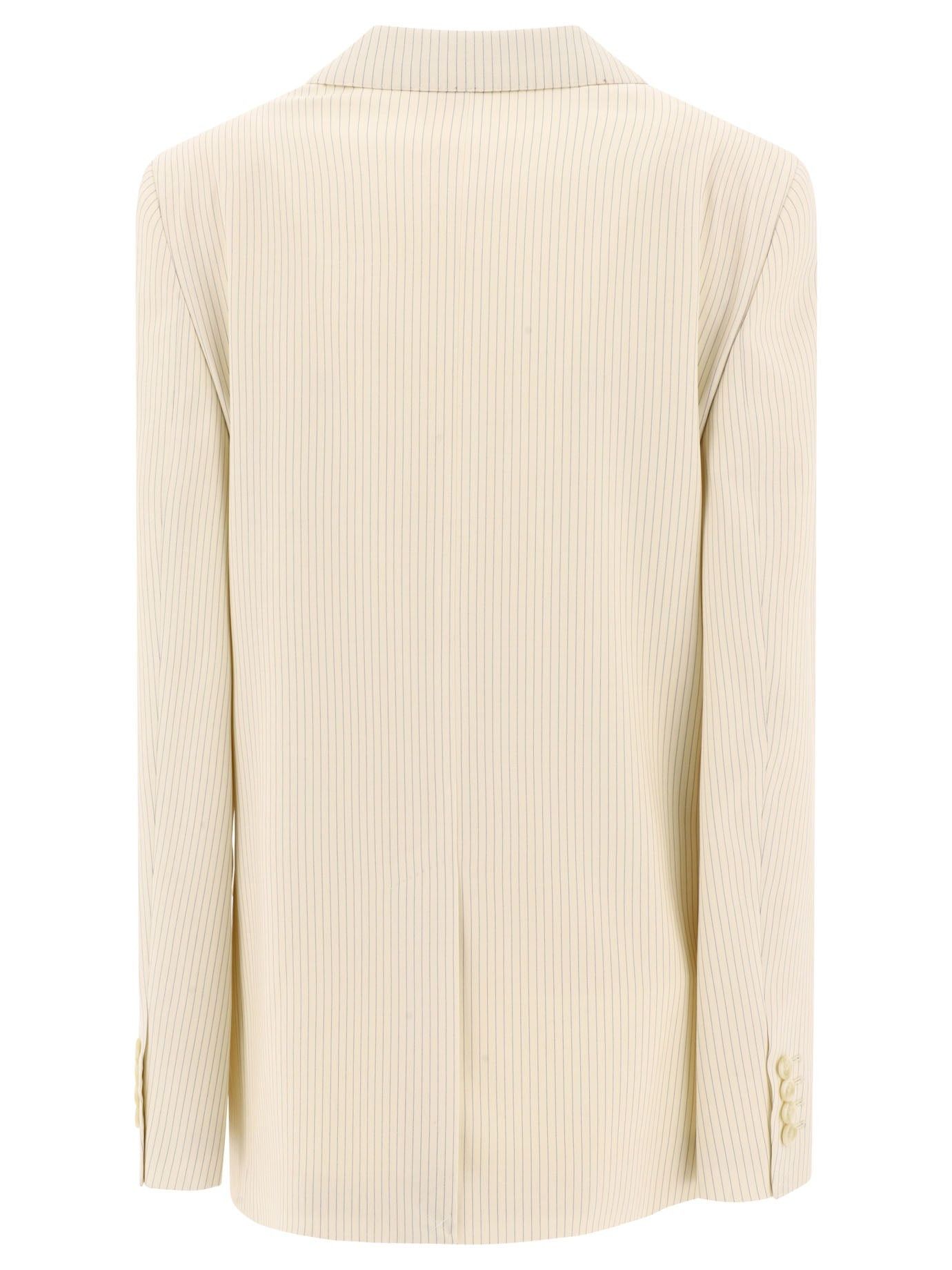 Celine o1y0725 Blazer in Cream Size M / US 6-8 / IT 42-44 - 2 Thumbnail