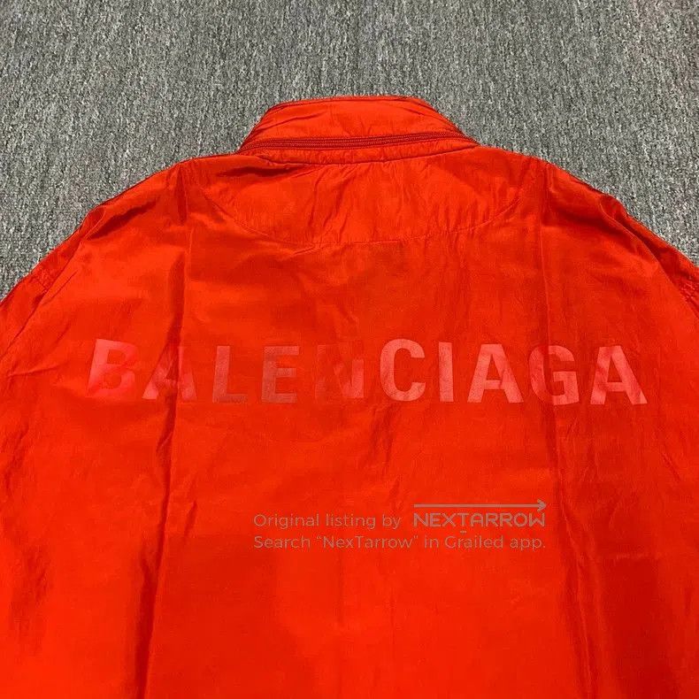 Balenciaga Balenciaga Red Embroidered Logo Jacket. Size US M / EU 48-50 / 2 - 6 Thumbnail