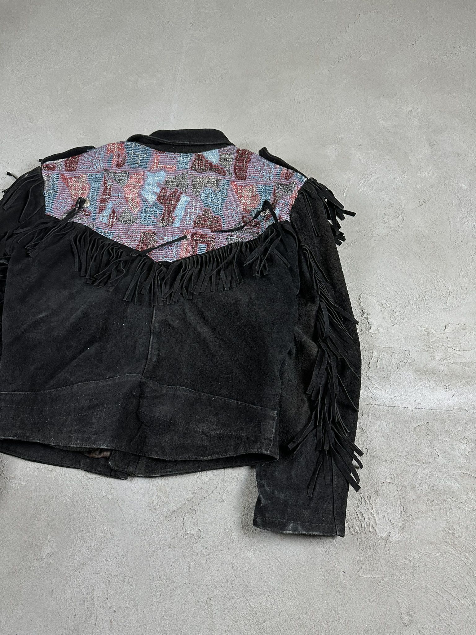 Genuine Leather Vintage Suede Avant Garde Cowboy Boxy Leather Jacket Size US M / EU 48-50 / 2 - 11 Thumbnail