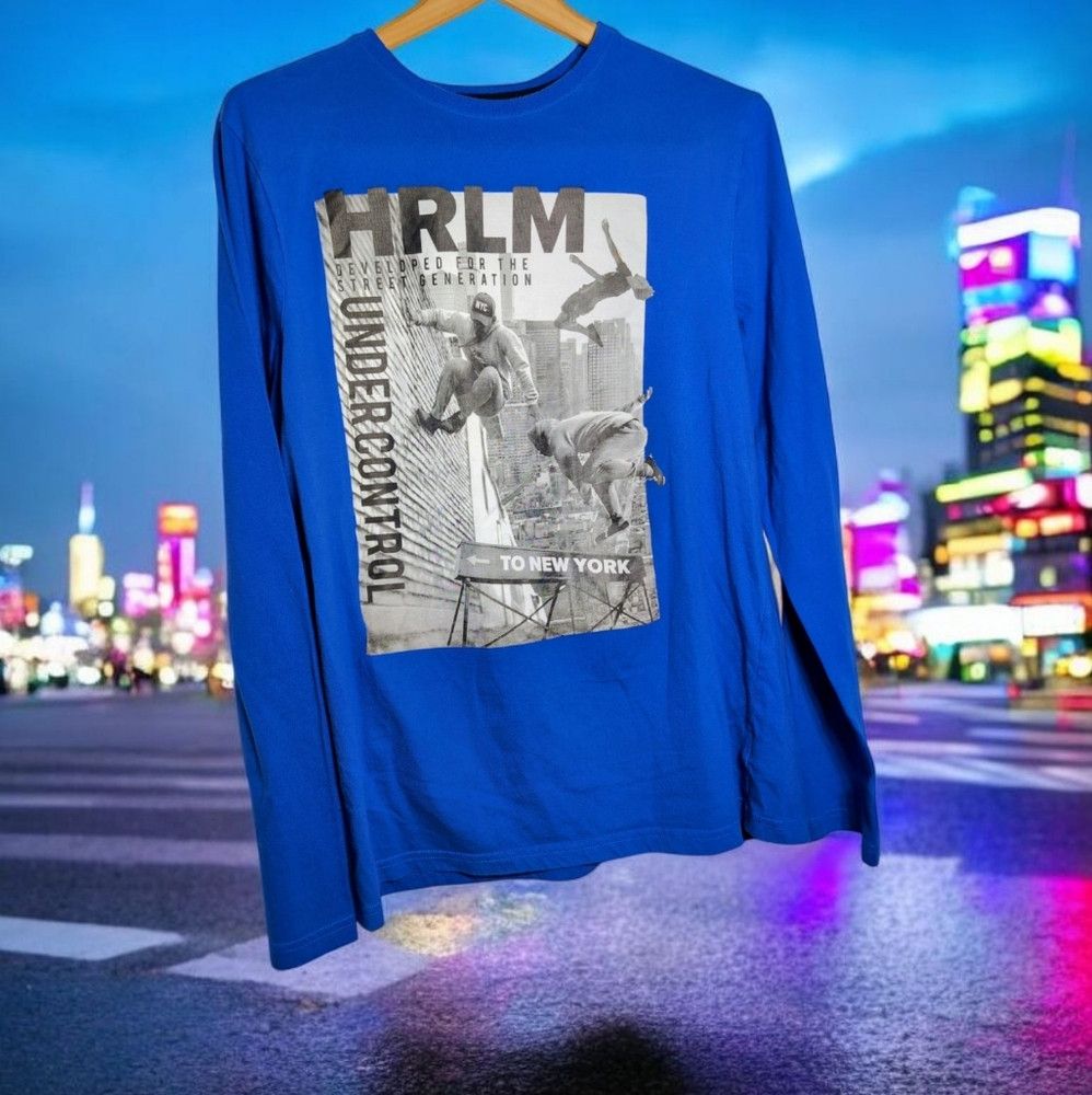 C&A C&A Download Parkour HRLM Sz 182 XL Blue Long Sleeve Shirt Size US XL / EU 56 / 4 - 1 Thumbnail