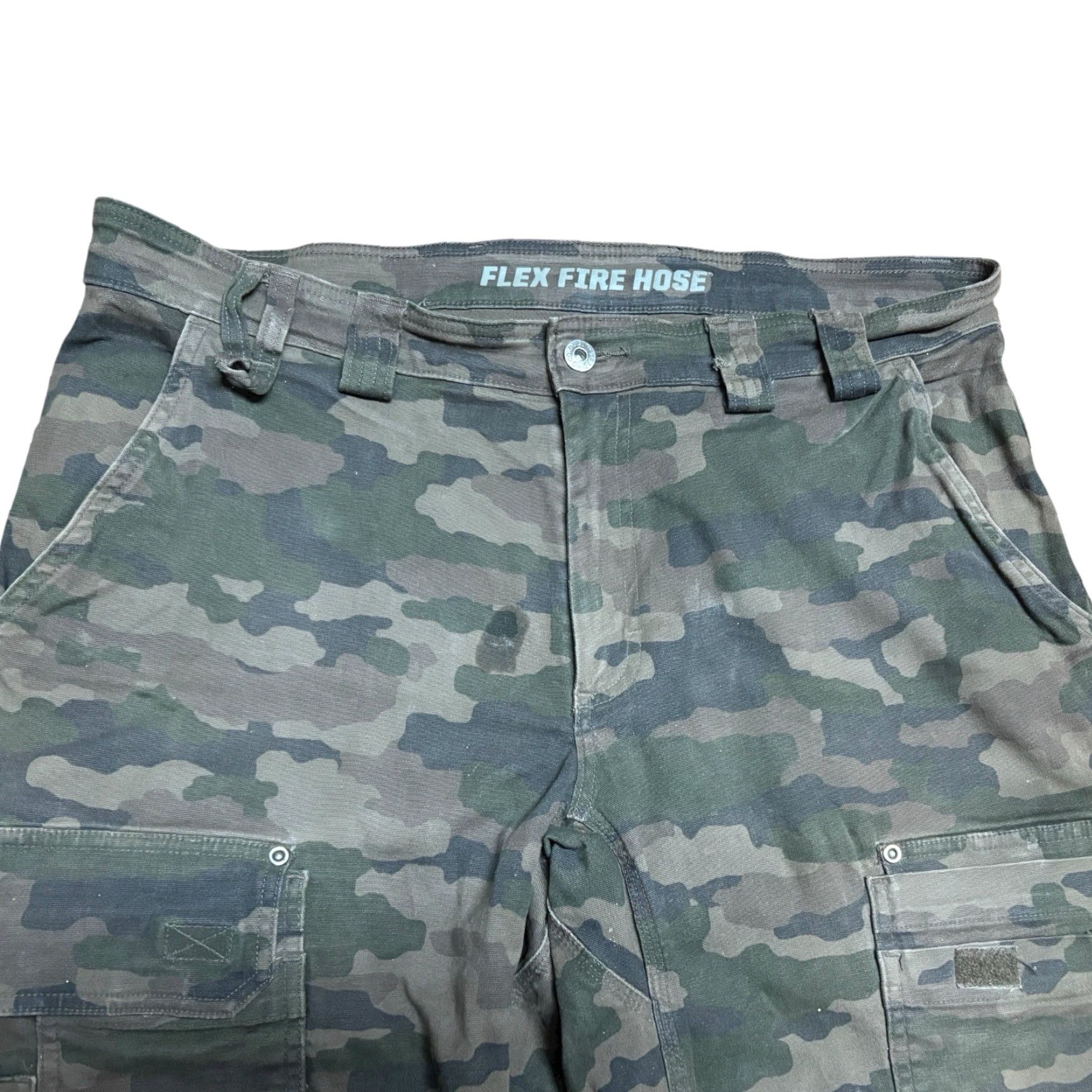 CO Duluth Trading Co Flex Fire Hose Pants Men 38x30 Camo Slim Fit Cargo Workwear Shirtless? Size US 38 / EU 54 - 5 Thumbnail