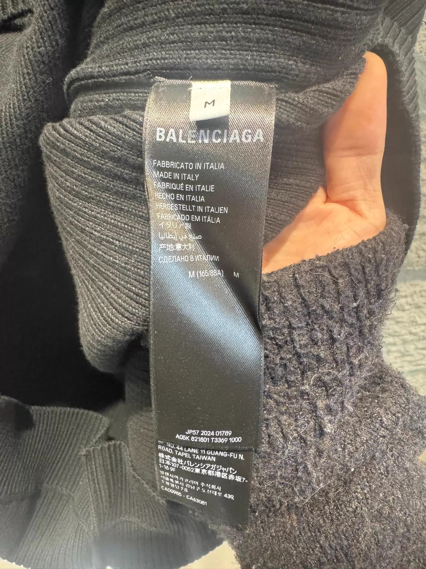 Balenciaga Balenciaga SS25 Vic Limited Knit Zip Unisex Jacket Black Size M / US 6-8 / IT 42-44 - 5 Thumbnail