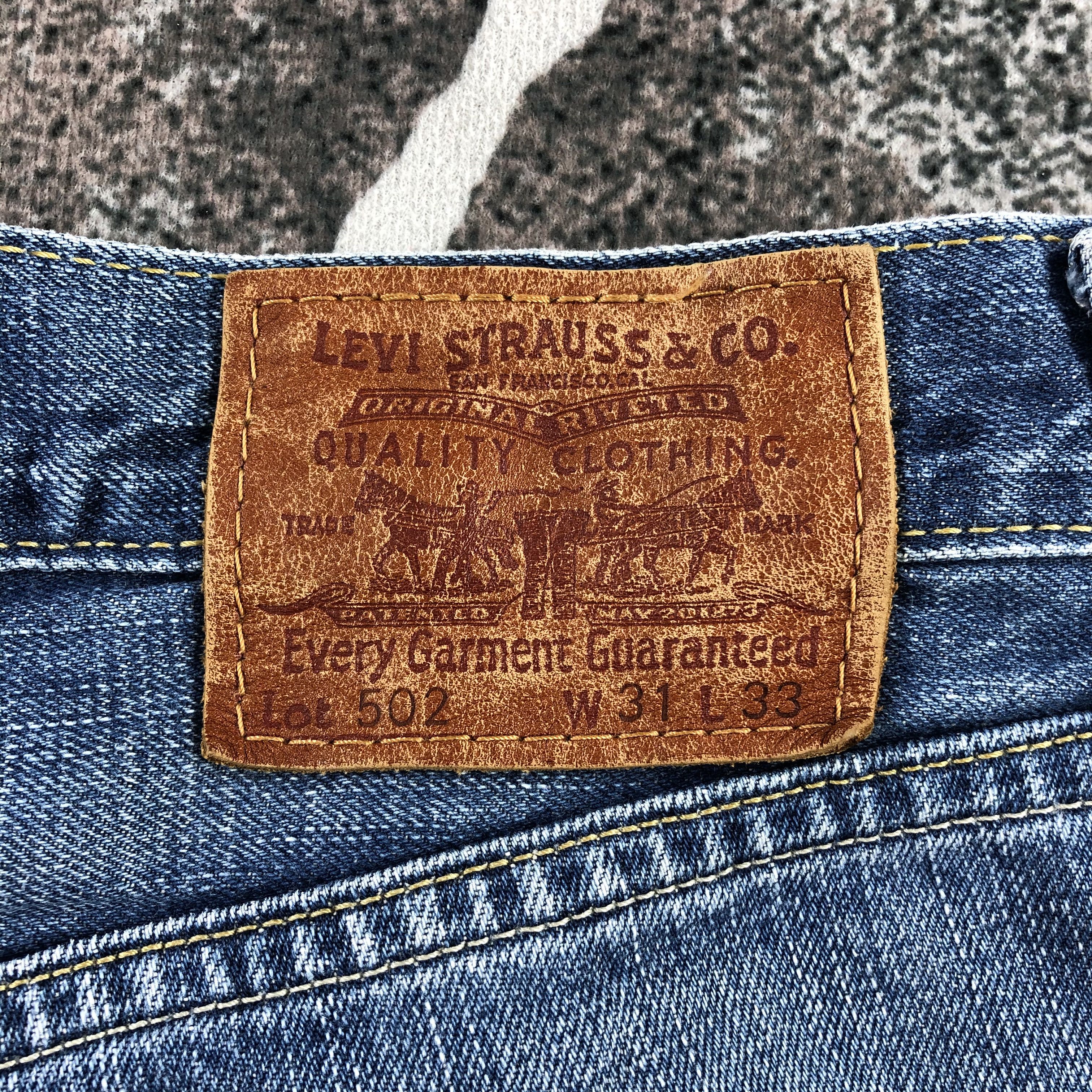 Levi's Vintage Levis 502 Jeans Faded Blue Denim KJ1304 Size US 31 - 5 Thumbnail
