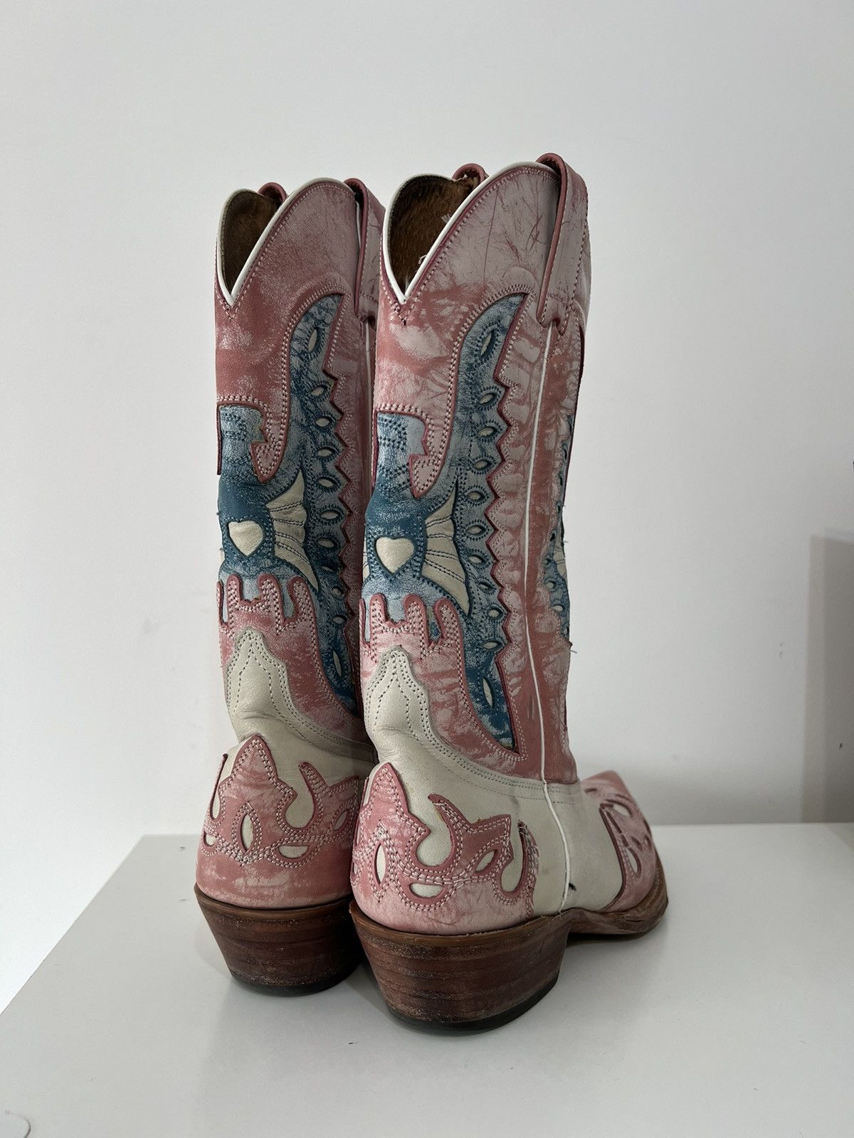 Cowboy Equipment × Vintage Vintage Western Cowboy Leather Buffalo Boots y2k Size US 8 / IT 38 - 6 Thumbnail