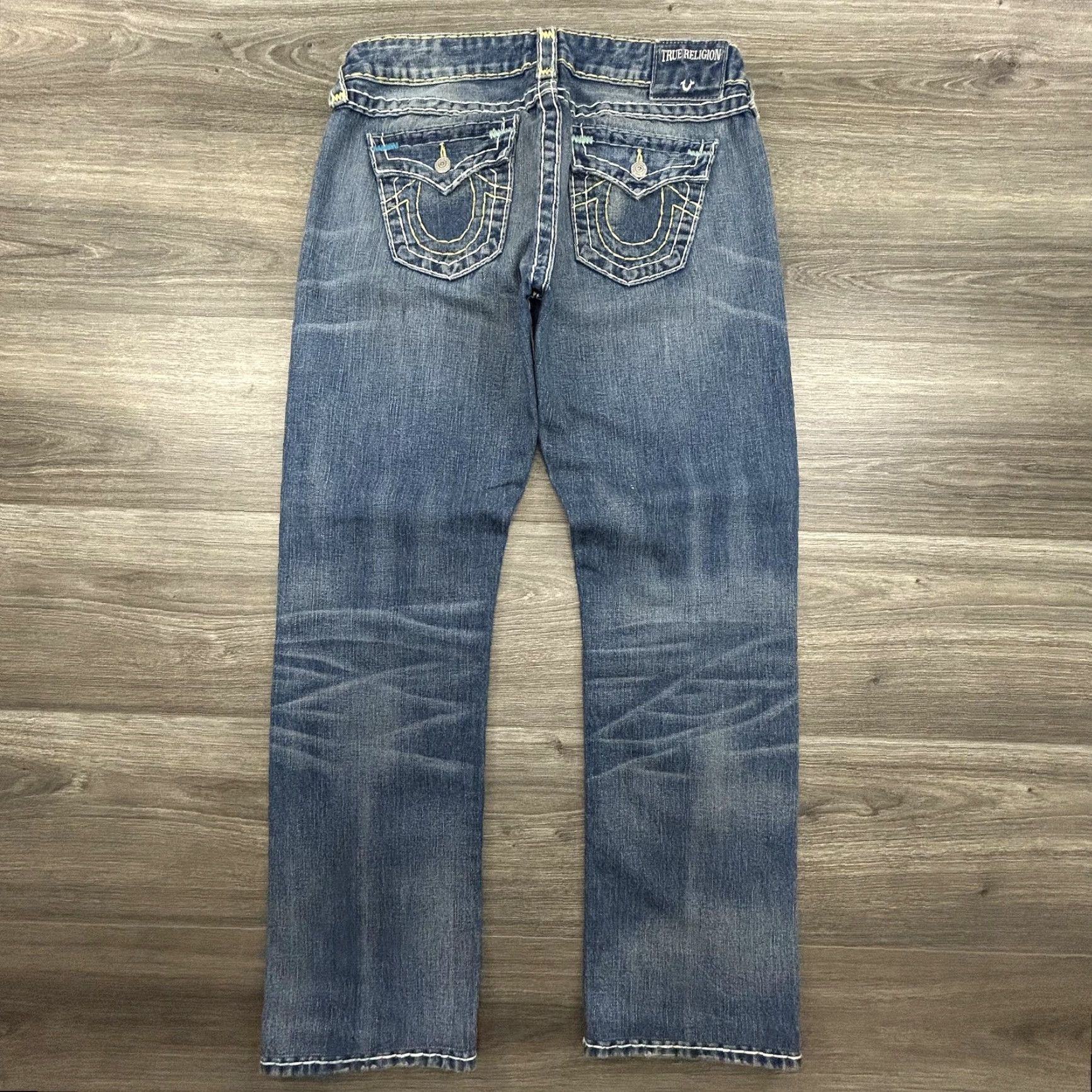 True Religion VINTAGE True Religion Jeans Womens 28 Billie Low Rise Straight Denim Blue 90s Pockets Jeans Womens Size 28" / US 6 / IT 42 - 2 Thumbnail