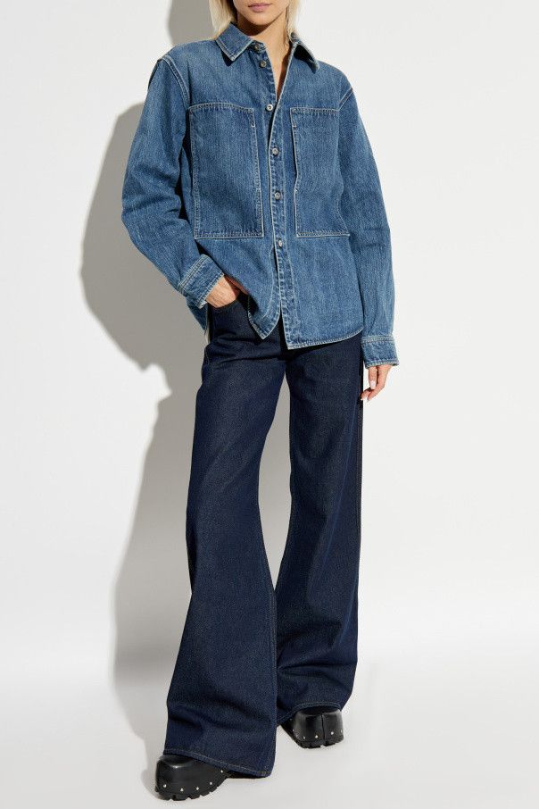 Jil Sander o1s22i1n0125 Denim Over Shirt in Blue Size M / US 6-8 / IT 42-44 - 3 Thumbnail