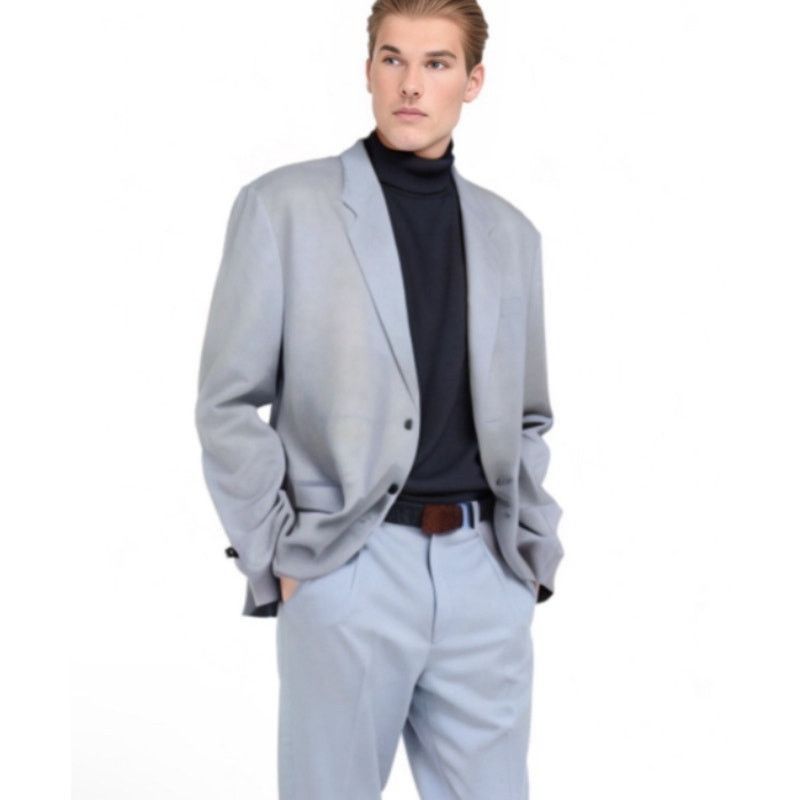 Brandini Vintage Y2K Minimalist Gray Blazer Brandini le 46T Size US S / EU 44-46 / 1 - 1 Thumbnail