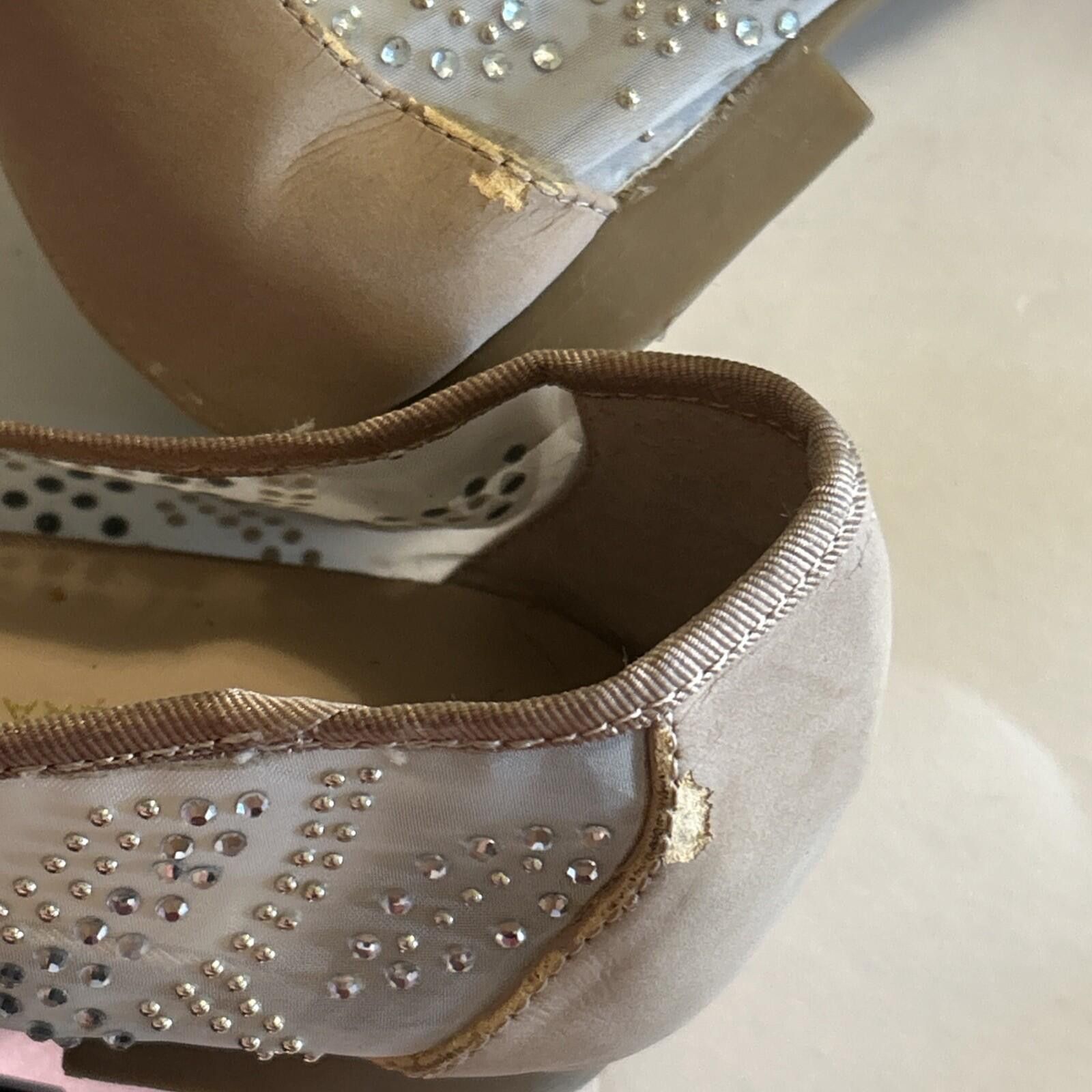 BCBGeneration BCBGeneration Women Slip-On Mesh Rhinestone Ballerina Size8M Size US 8 / IT 38 - 9 Thumbnail