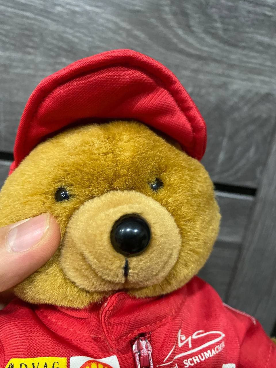 Vintage Vintage 90s Michael Schumacher F1 Racing Big Teddy Bear Size ONE SIZE - 5 Thumbnail