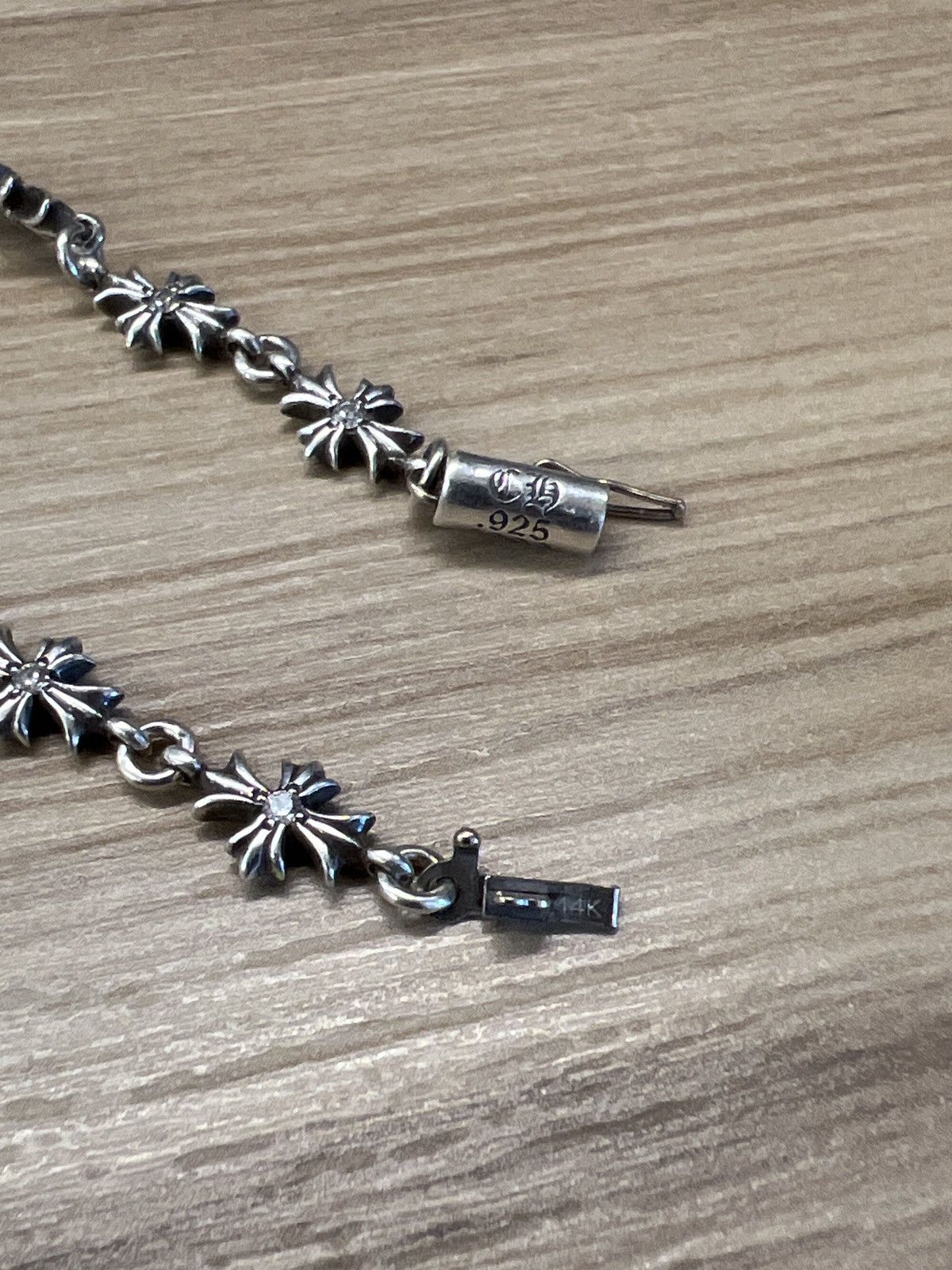 Chrome Hearts Chrome Hearts Tiny E Diamond Bracelet 11 Link Size ONE SIZE - 12 Thumbnail