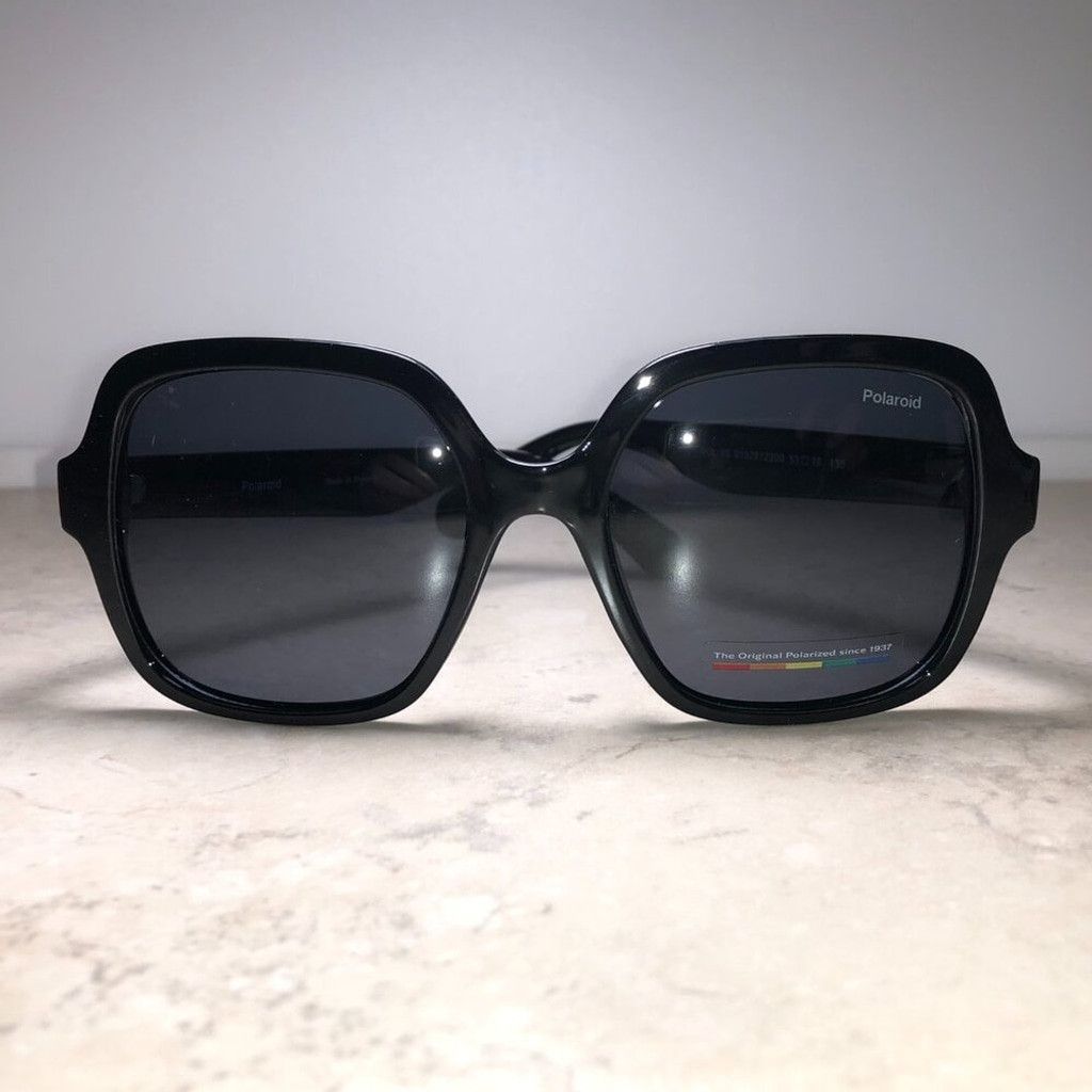 Polaroid Polaroid Oversized Black Polarized Sunglasses Size ONE SIZE - 2 Thumbnail