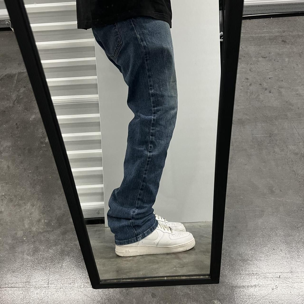 Japanese Brand × Vintage Vintage Y2K Grunge Workwear Medium Wash Style Denim Jeans! Size US 34 / EU 50 - 2 Thumbnail