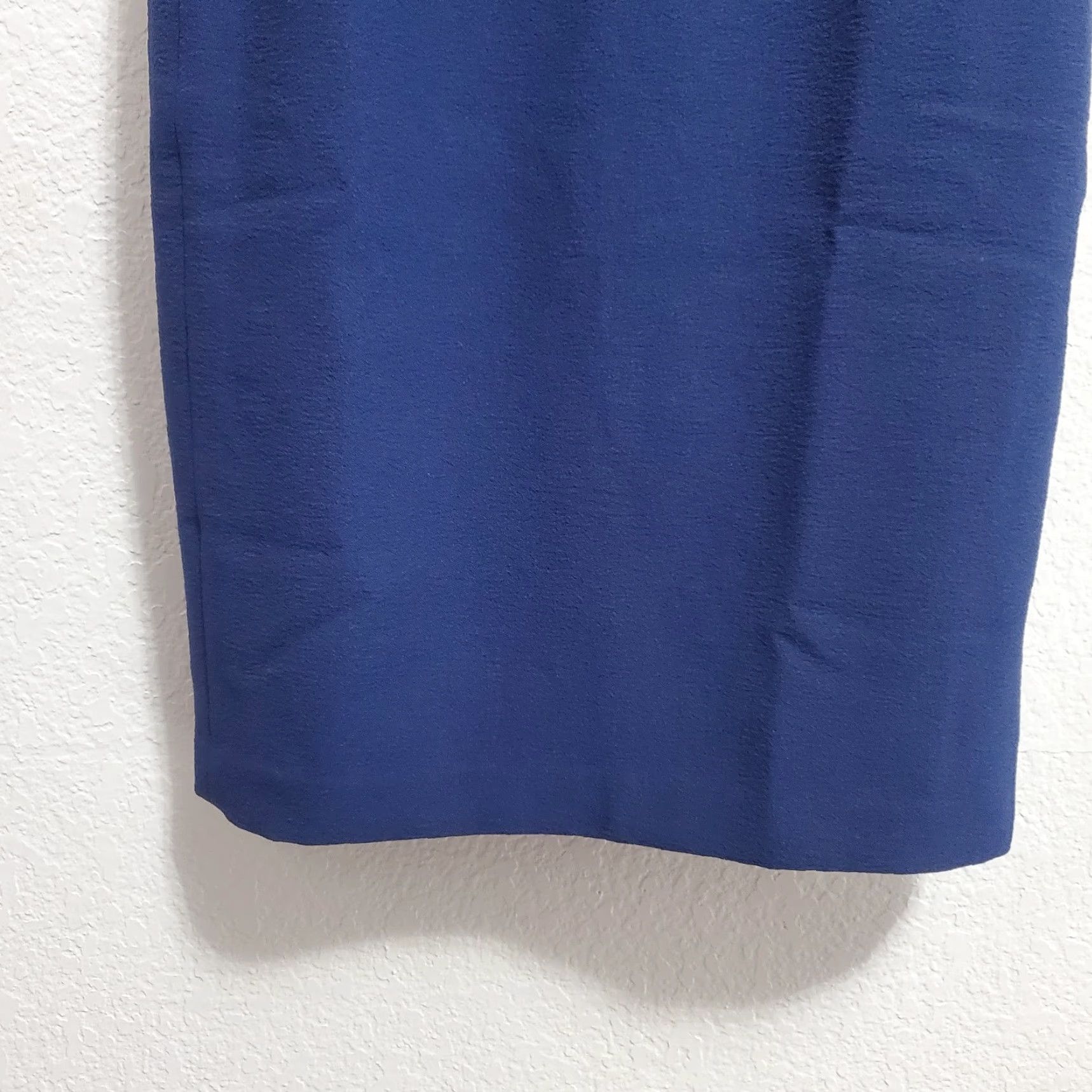 Karl Lagerfeld VINTAGE Karl Lagerfeld Paris Dress Women 8 Royal Blue Tulip Sleeve Shift Back Zip Office Size M / US 6-8 / IT 42-44 - 5 Thumbnail