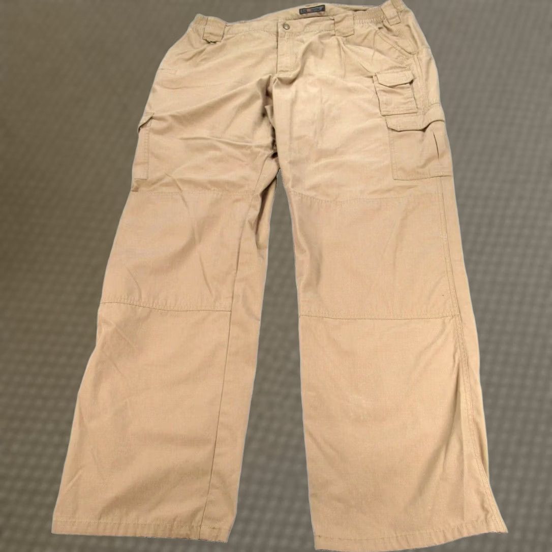 Vintage 5.11 Tactical Pants Mens 40x35 Beige Cargo Pockets Durable Workwear 44x36 Taclite Pro Ripstop Size US 40 / EU 56 - 1 Thumbnail