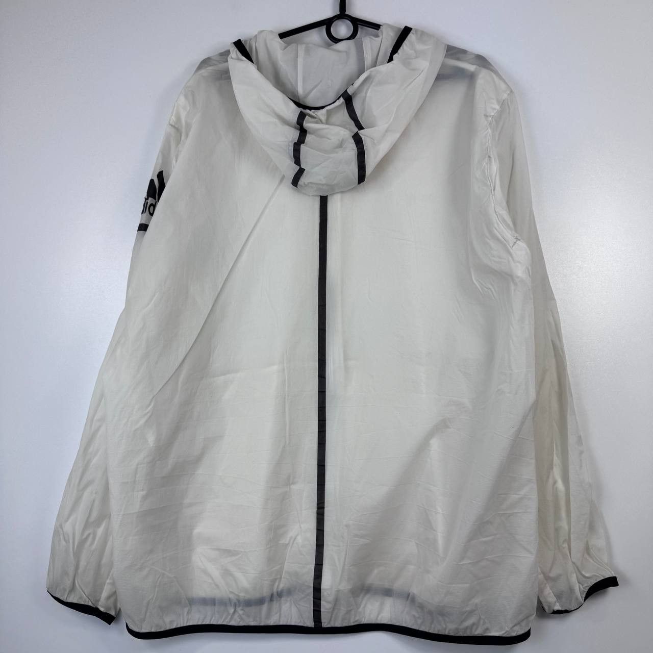 Adidas Adidas Lightweight Windbreaker Jacket Mens White Full Zip XL Size US XL / EU 56 / 4 - 9 Thumbnail