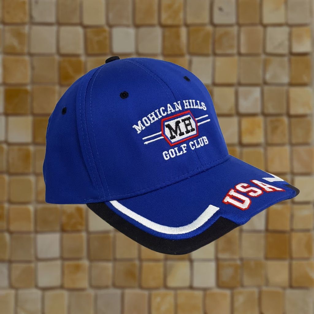 Vintage VINTAGE Town Talk PGA Adjustable Blue Snapback Hat Baseball Cap Mohican Hills Golf Club Retro Size ONE SIZE - 1 Thumbnail