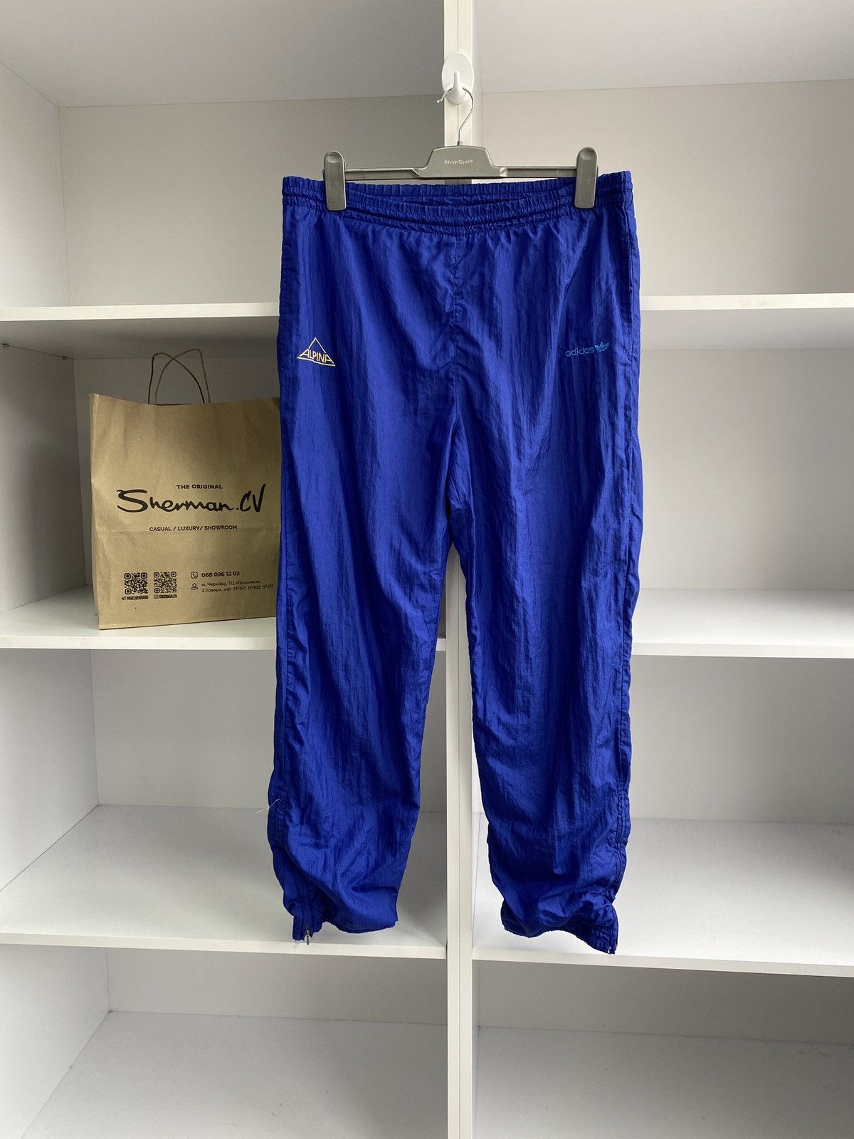 Adidas × Vintage Vintage 80's/90's Adidas ALPINA Full Tracksuit Blue Size US M / EU 48-50 / 2 - 8 Thumbnail