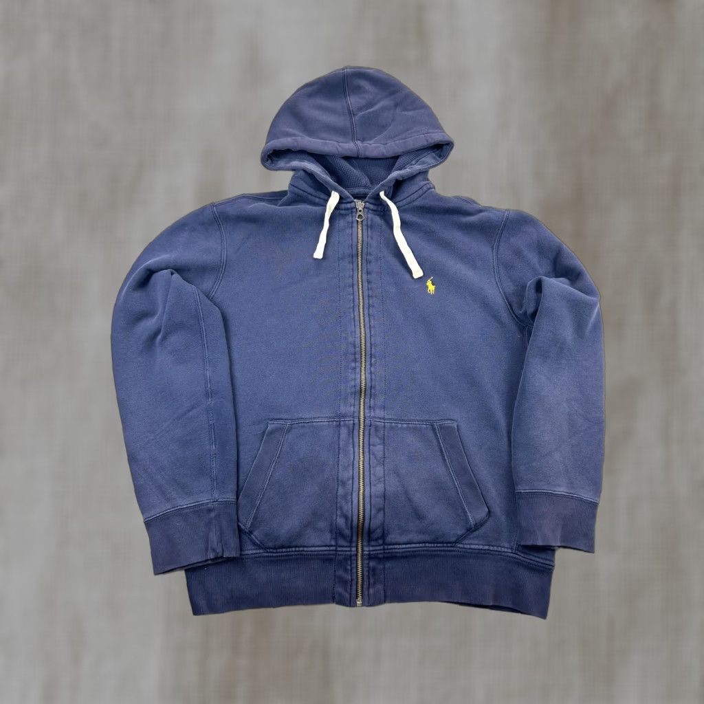 Polo Ralph Lauren Polo by Ralph Lauren Hoodie Mens XL Blue Full Zip Fleece Sweatshirt Thermal Size US XL / EU 56 / 4 - 1 Thumbnail