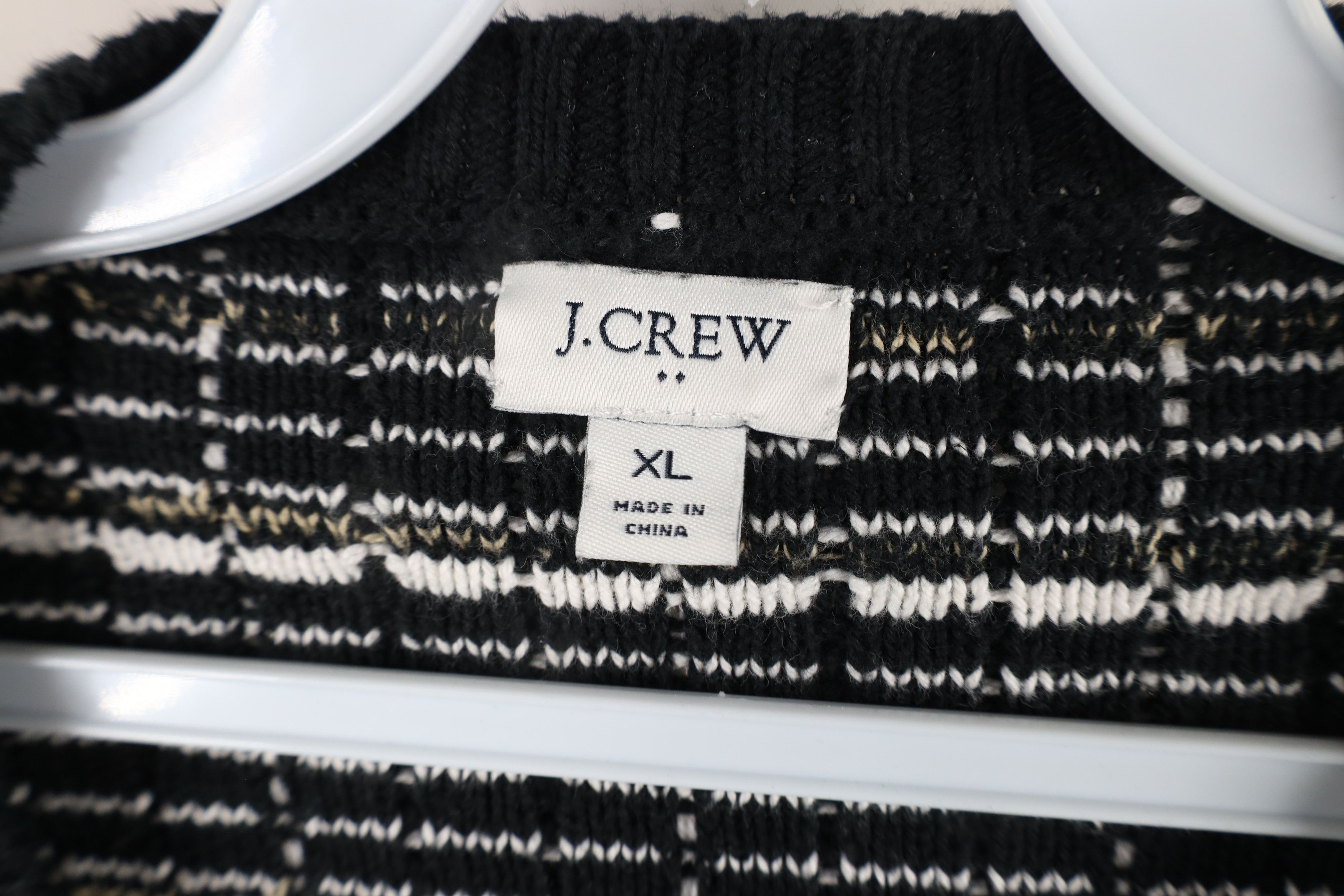 J.Crew × Vintage J Crew Lady Cardigan Sweater Jacket Striped Brushed Yarn Size XL / US 12-14 / IT 48-50 - 6 Thumbnail