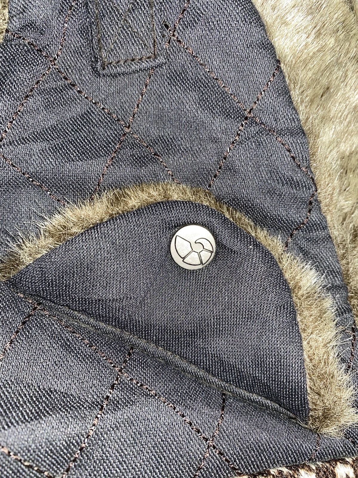 Vintage Japanese Ushanka Fuzzy Mohair Y2k Winter Cold Wind Navajo Size ONE SIZE - 5 Thumbnail