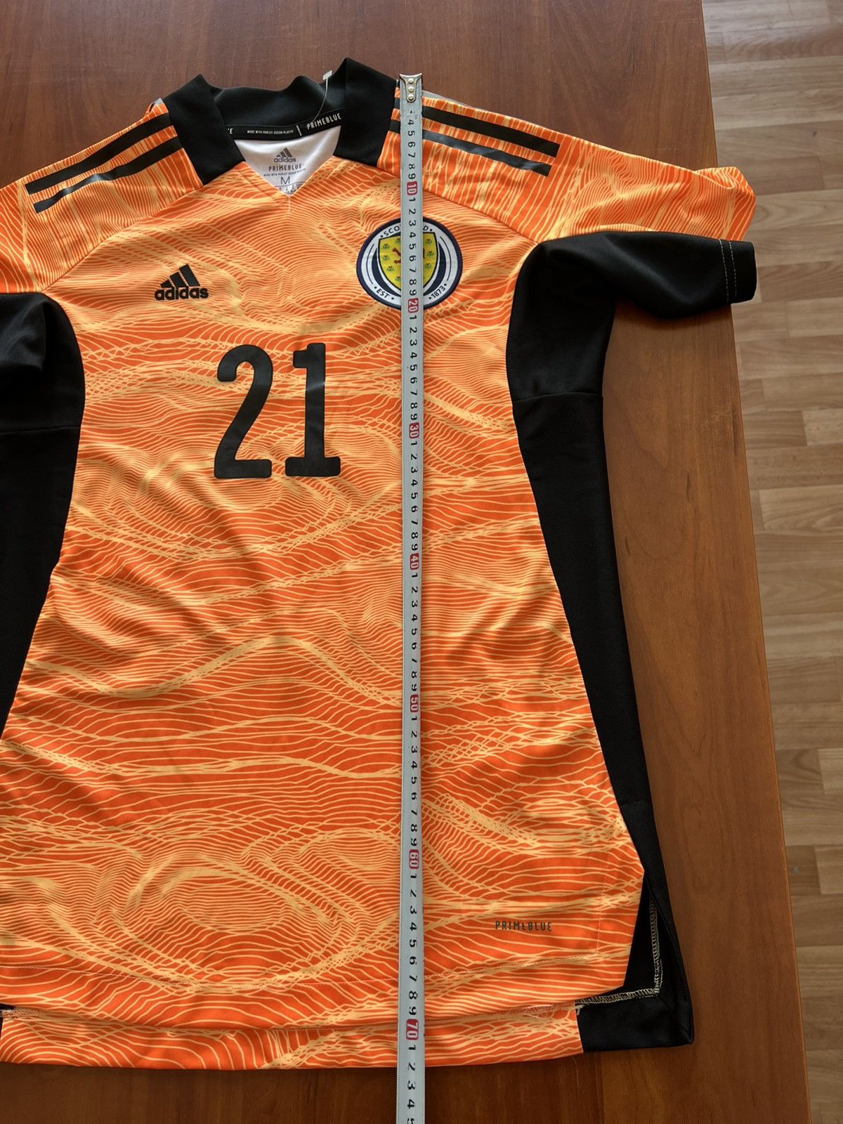 Adidas 2021 SCOTLAND #21 CUMINGS PLAYER ISSUED SOCCER JERSEY SHIRT Size M / US 6-8 / IT 42-44 - 16 Thumbnail