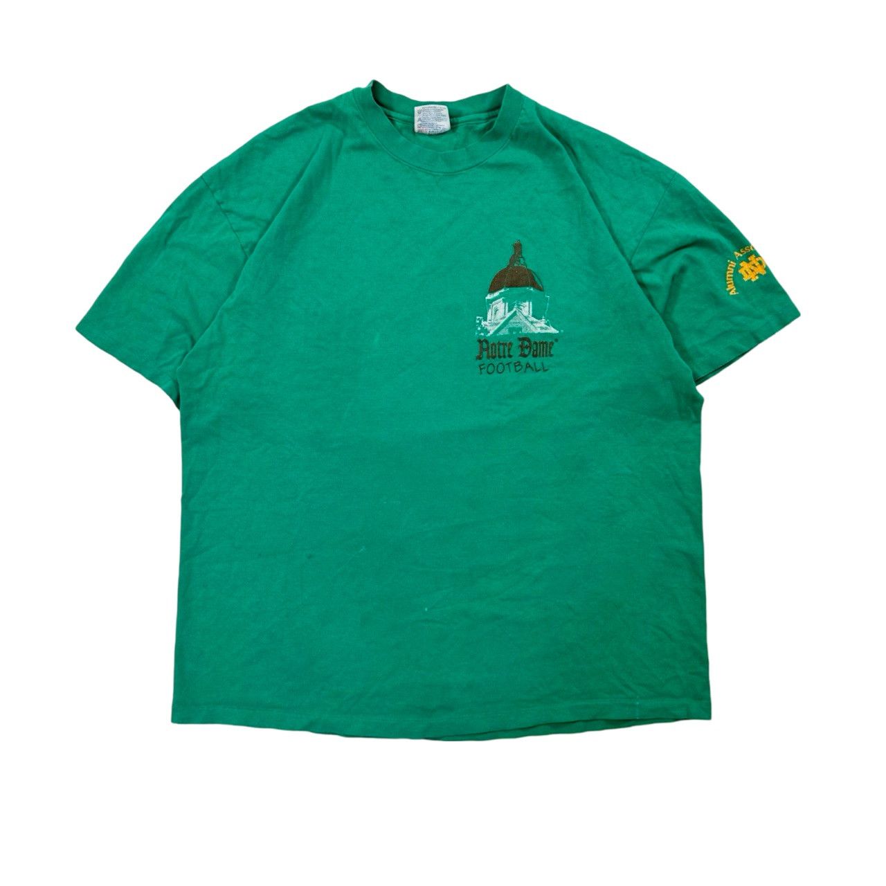 Vintage Vintage 90s Single Stitch Notre Dame Football Graphic Size US XL / EU 56 / 4 - 1 Thumbnail