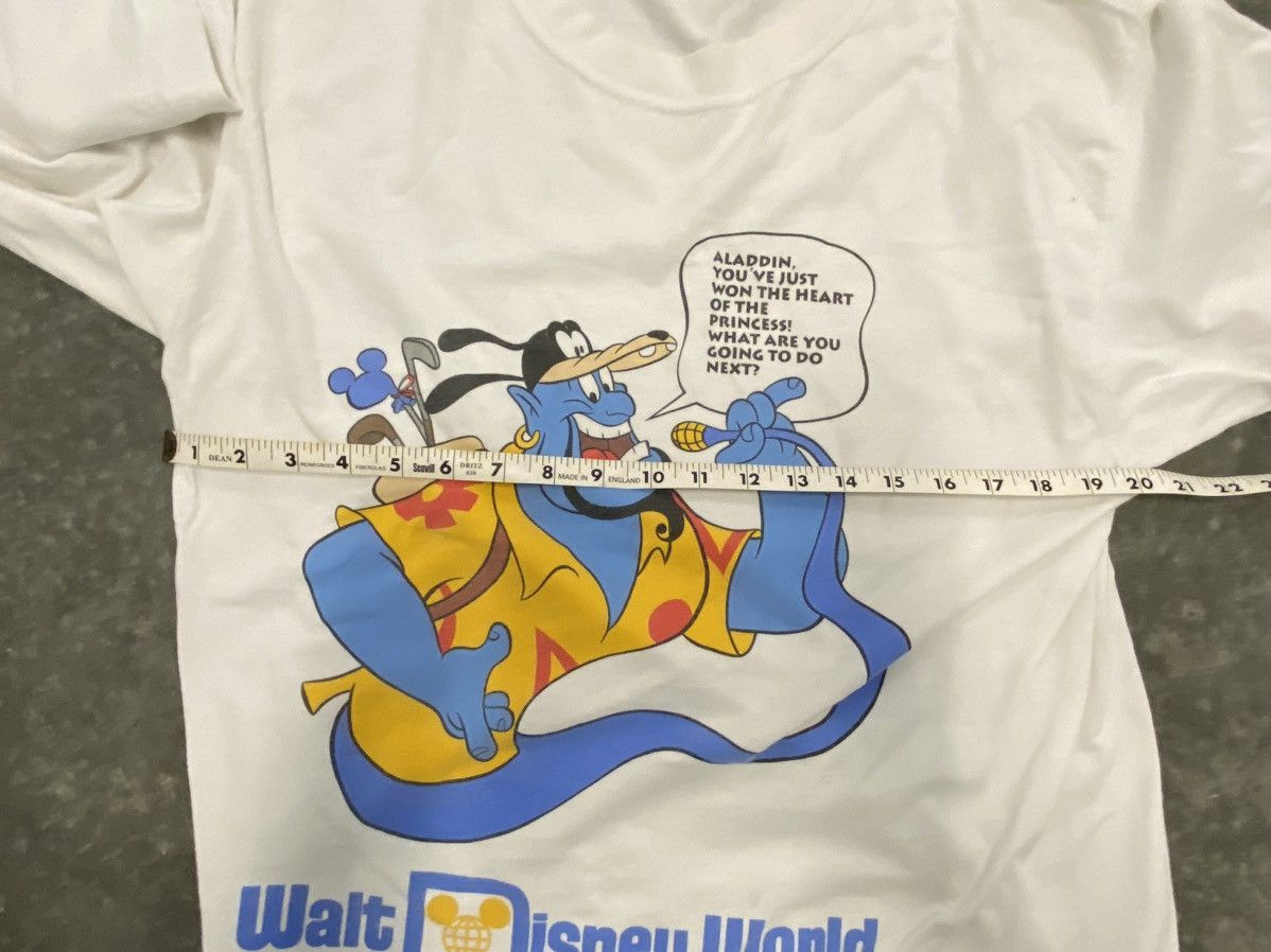 Vintage Vtg Aladdin Genie Walt Disney World Promo TShirt Long Sleeve Size US L / EU 52-54 / 3 - 3 Thumbnail