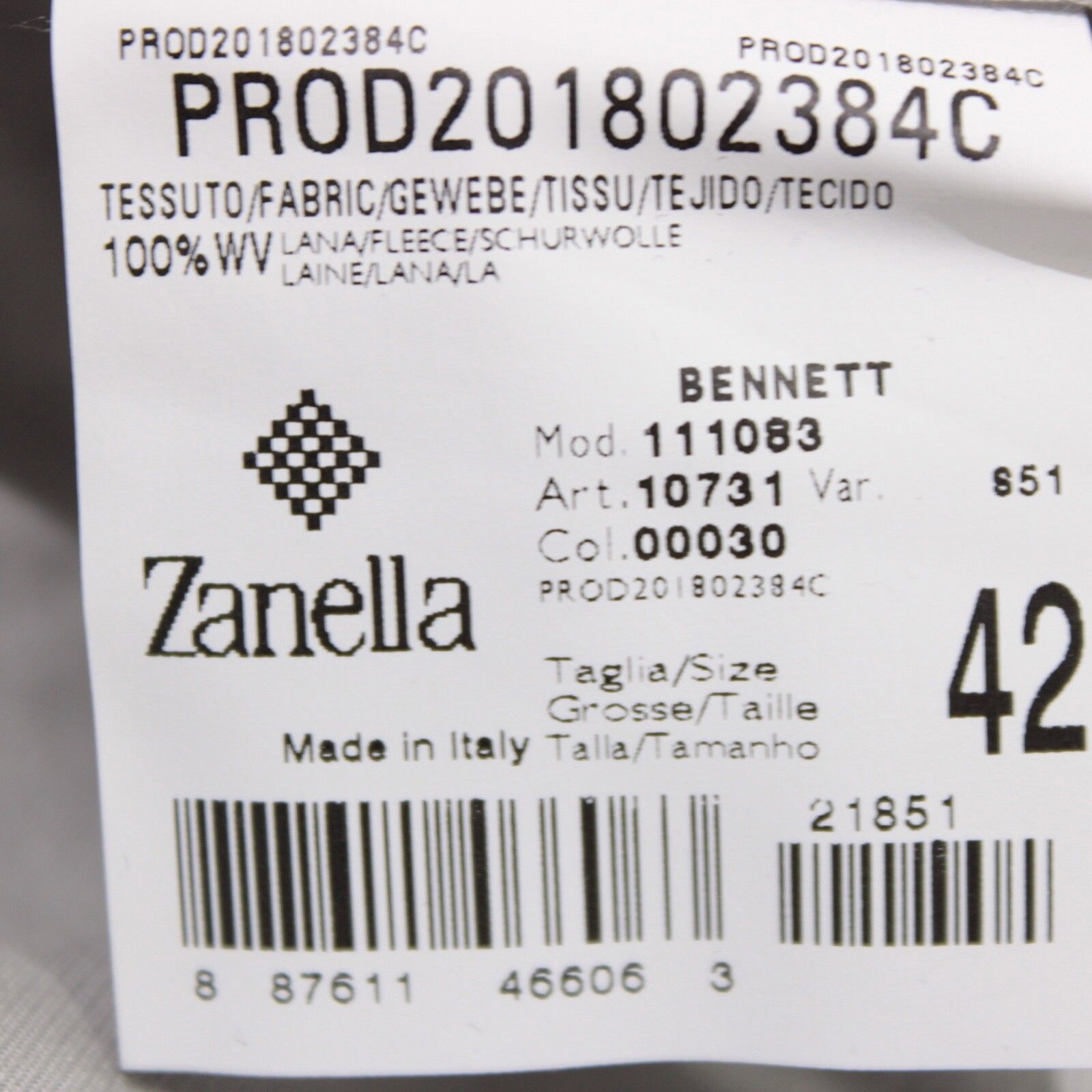 Zanella Zanella New with tags Dress Pants Size 42 US In Gray Size US 42 / EU 58 - 9 Thumbnail