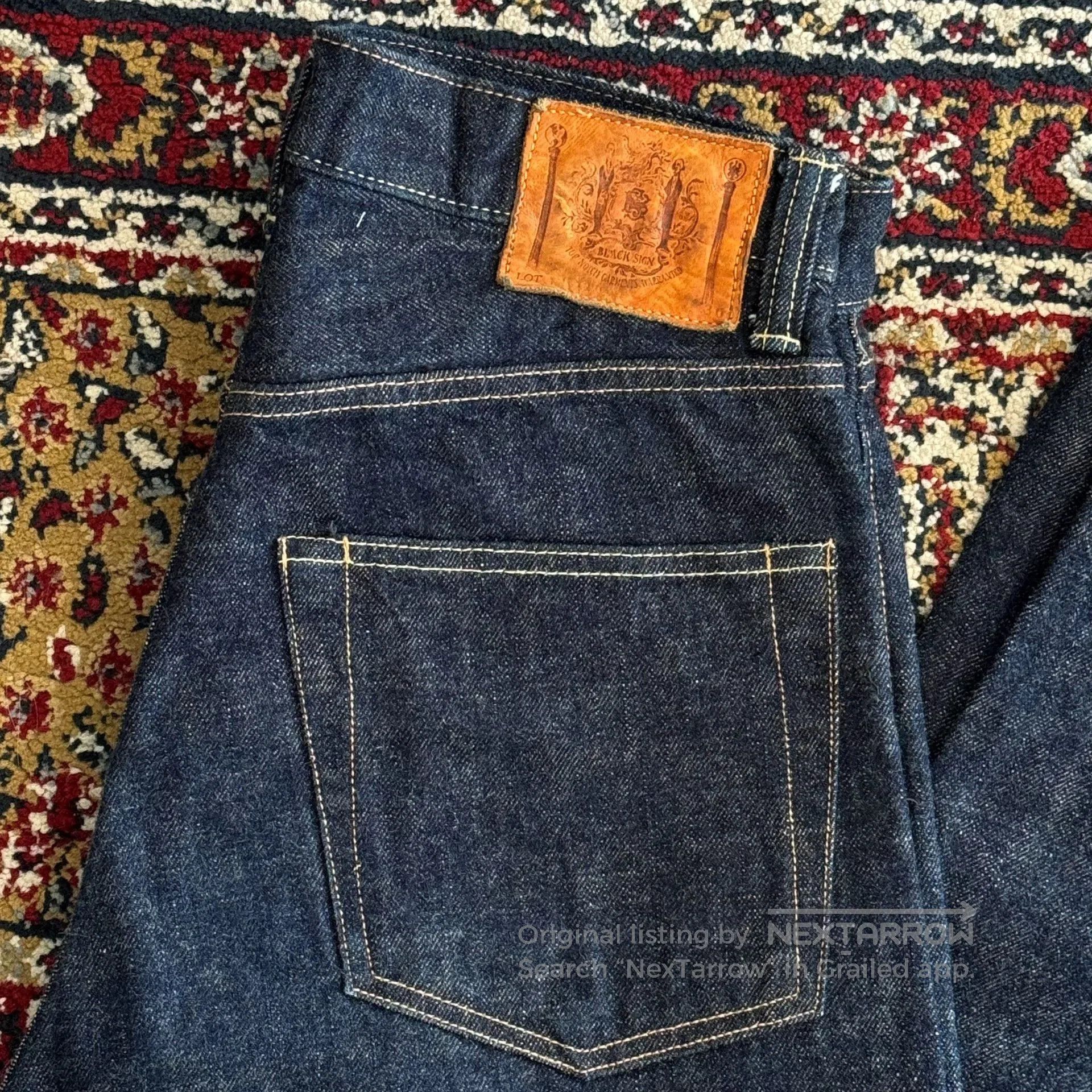 BLACK SIGN Black Sign Raw Denim Jeans. Size US 30 / EU 46 - 4 Thumbnail