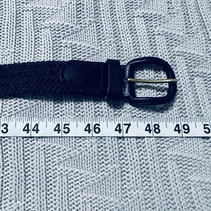 Vintage Vintage black bonded leather belt Size 42 - 4 Thumbnail