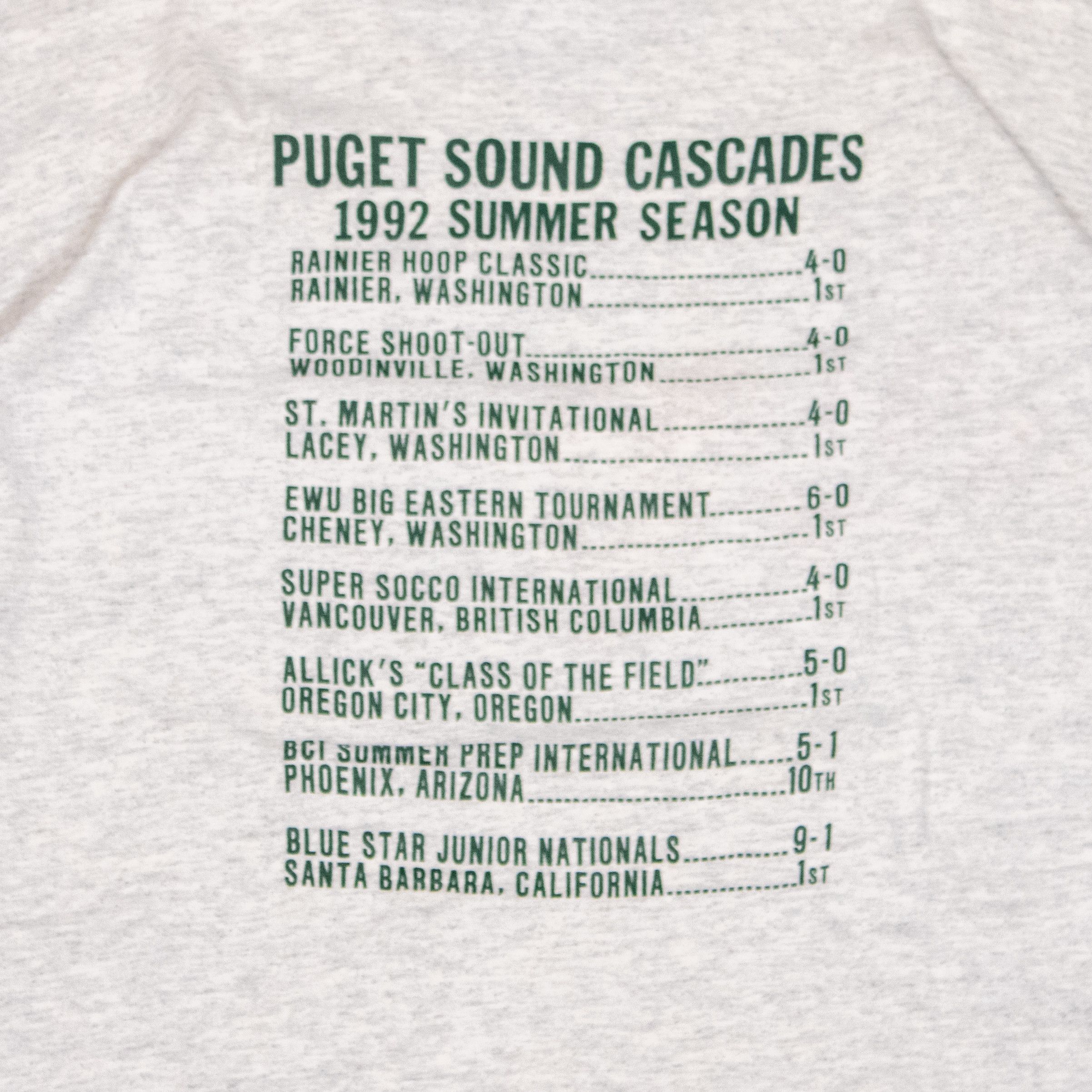 Russell Athletic × Vintage Vintage 1992 Puget Sound Cascades Single Stitch Gray Tee Size US M / EU 48-50 / 2 - 8 Thumbnail