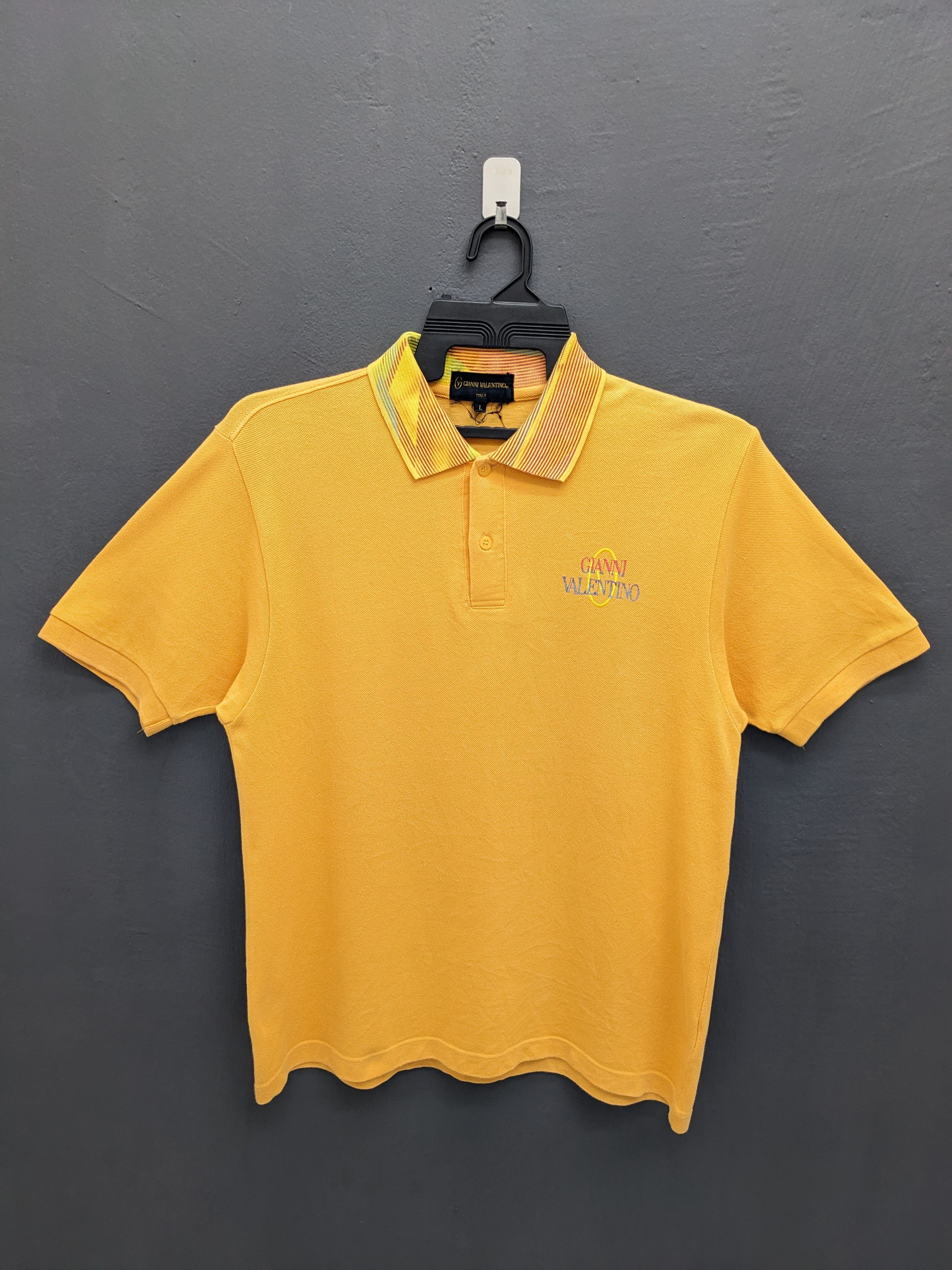 Gianni Valentino × Valentino GIANNI VALENTINO ITALIAN DESIGNER POLO SHIRT Size US L / EU 52-54 / 3 - 2 Thumbnail