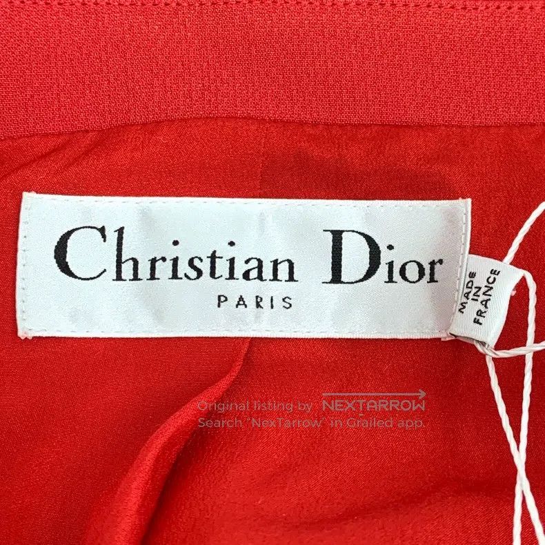 Dior Dior Red wool V-neck double-breasted sleeveless dress Size XS / US 0-2 / IT 36-38 - 5 Thumbnail